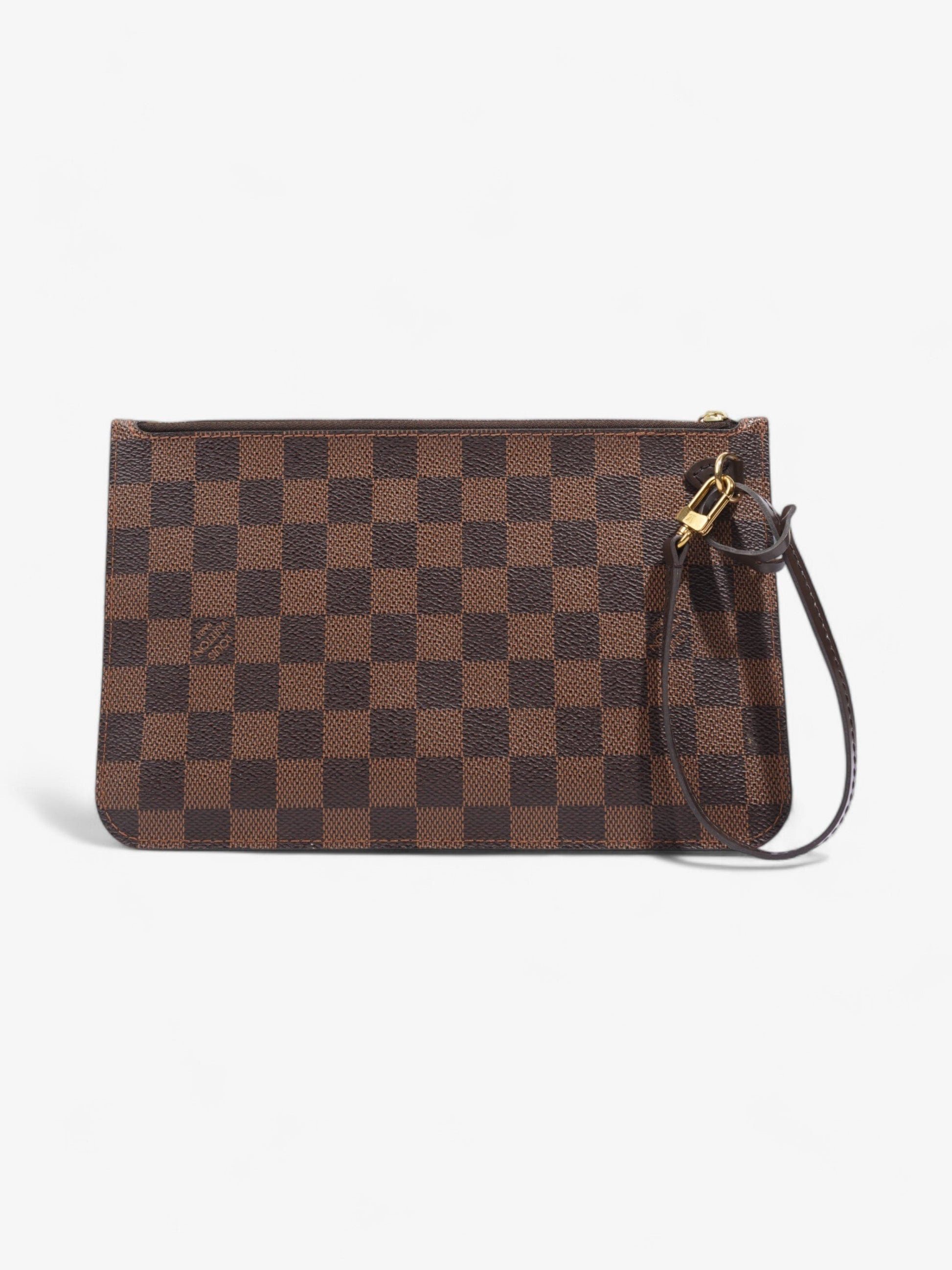 Louis Vuitton Neverful Pochette Ebene Coated Damier Canvas Coated Canvas Apparel