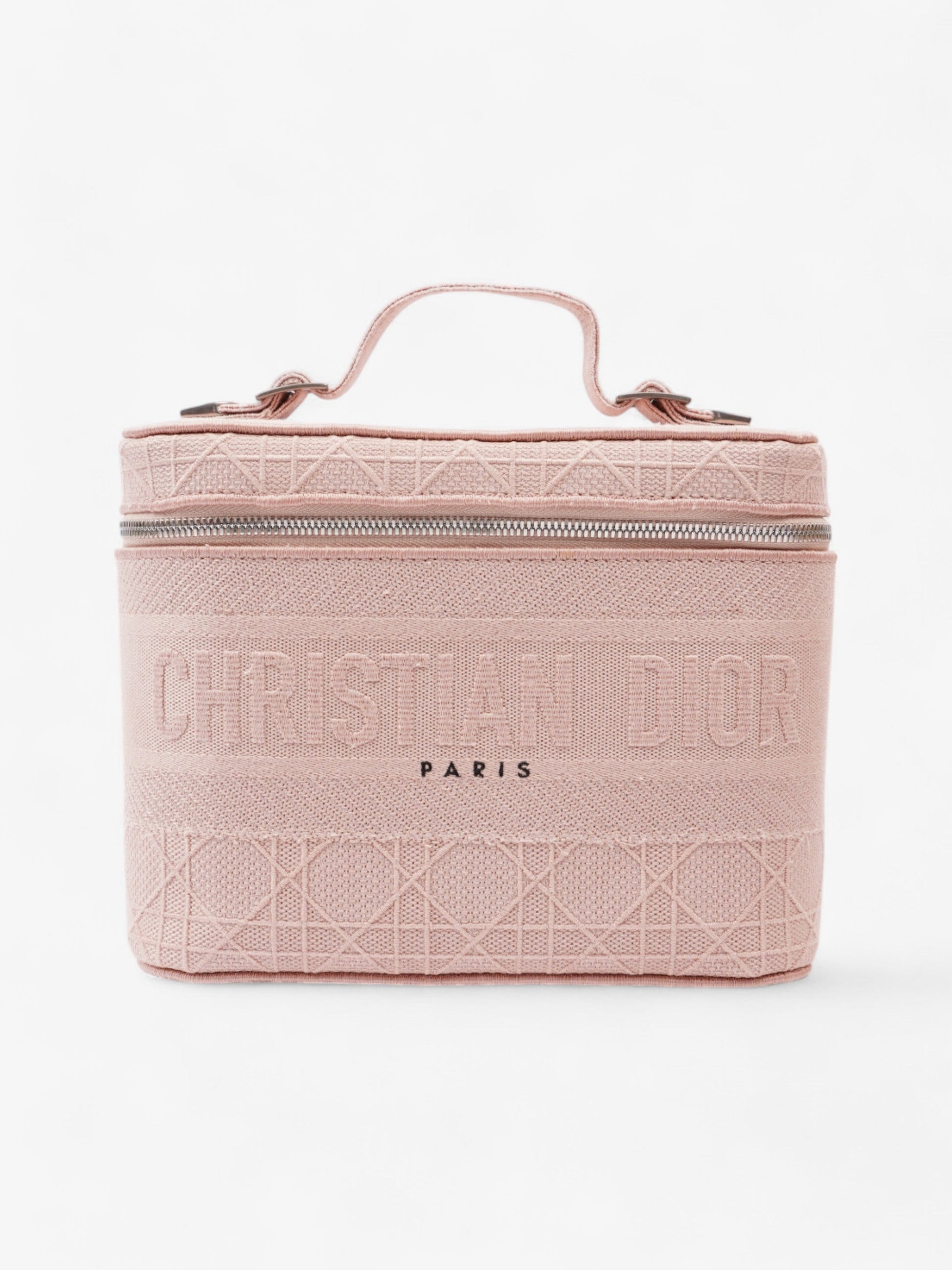 Dior Christian travel Vanity Case Bois De Rose Cotton Travel Bag