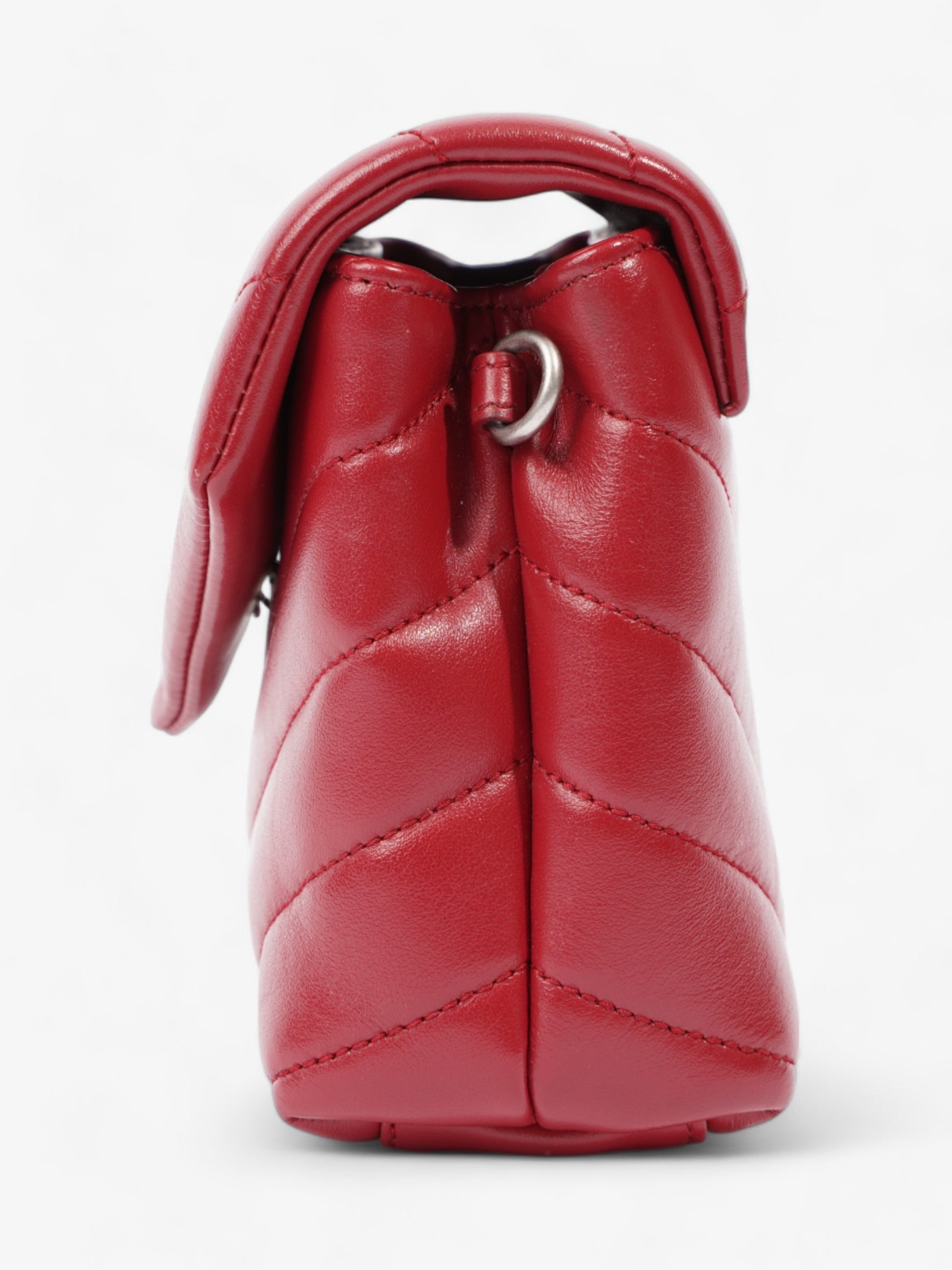 YSL Saint Laurent Loulou Crossbody Bag Leather Red Toy