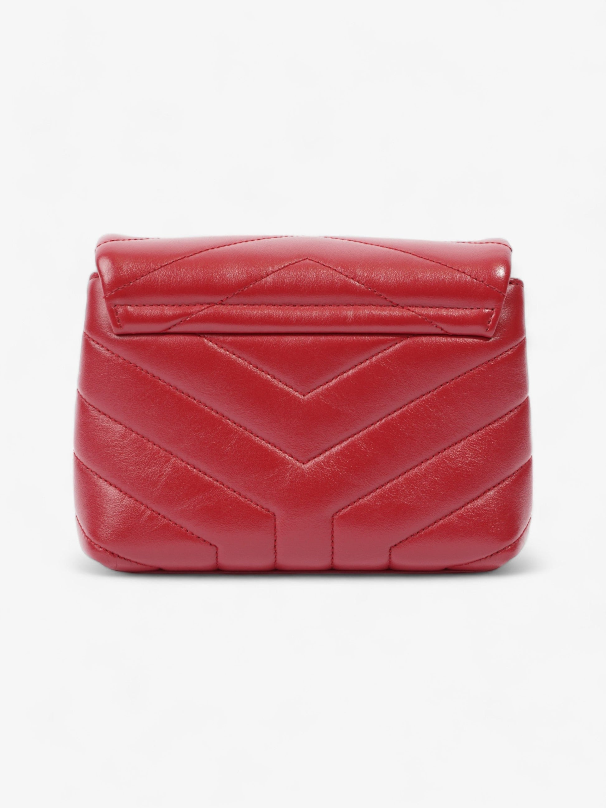YSL Saint Laurent Loulou Crossbody Bag Leather Red Toy