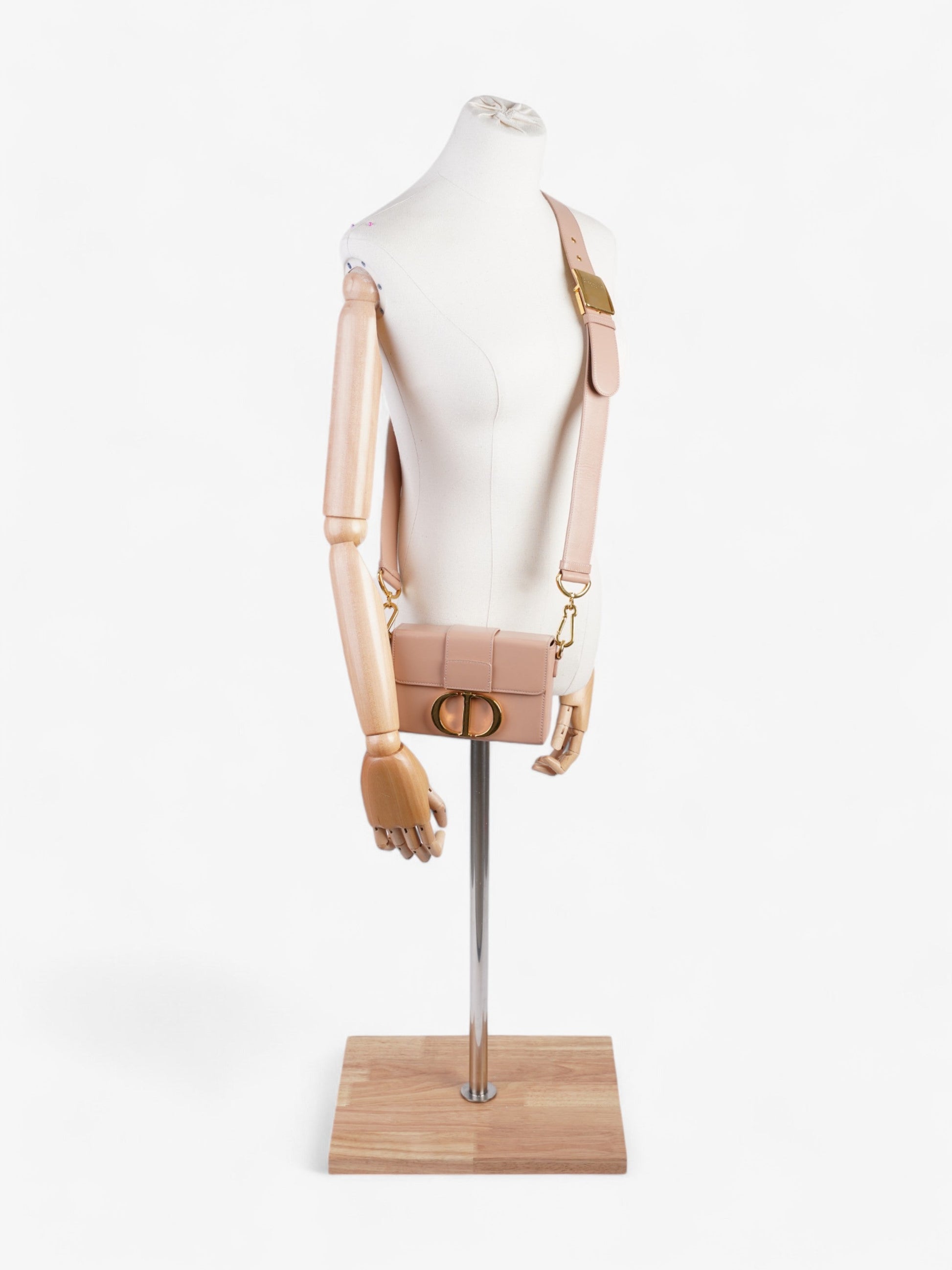 Dior Christian Montaigne Box Bag Blush Leather Shoulder Bag