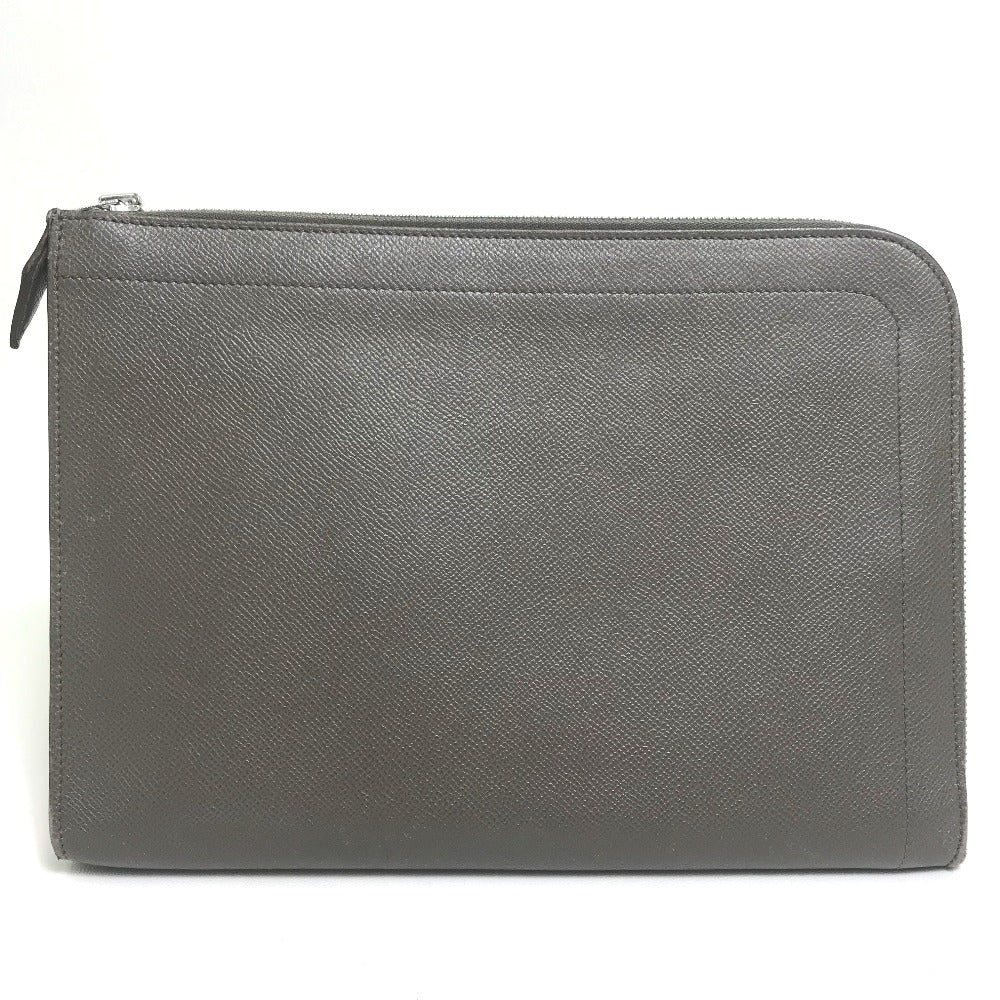 Clutch Bag Epsom Gray Type L Shaped