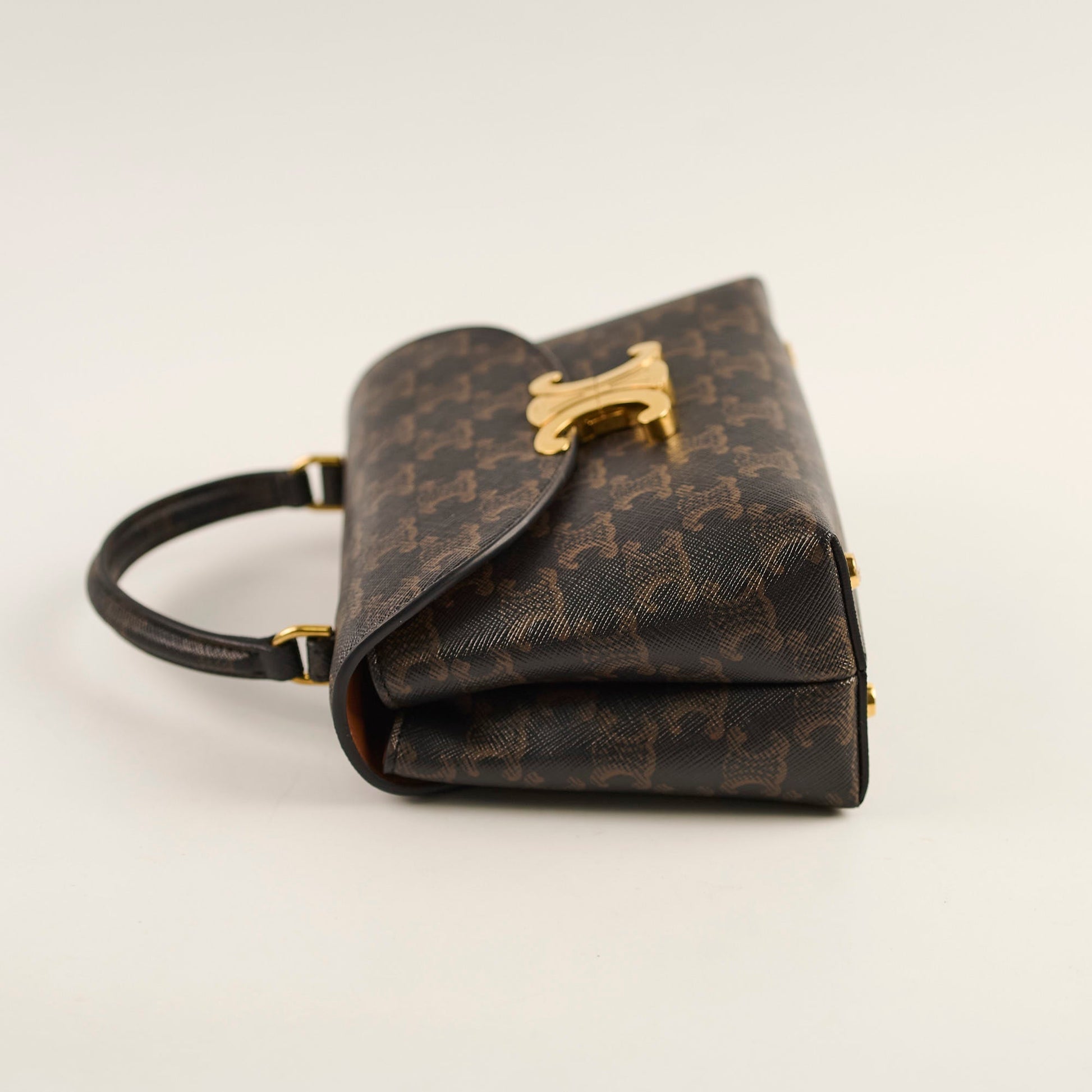 Luxury Teen Triomphe Nino Bag Canvas Tan Travel Bag