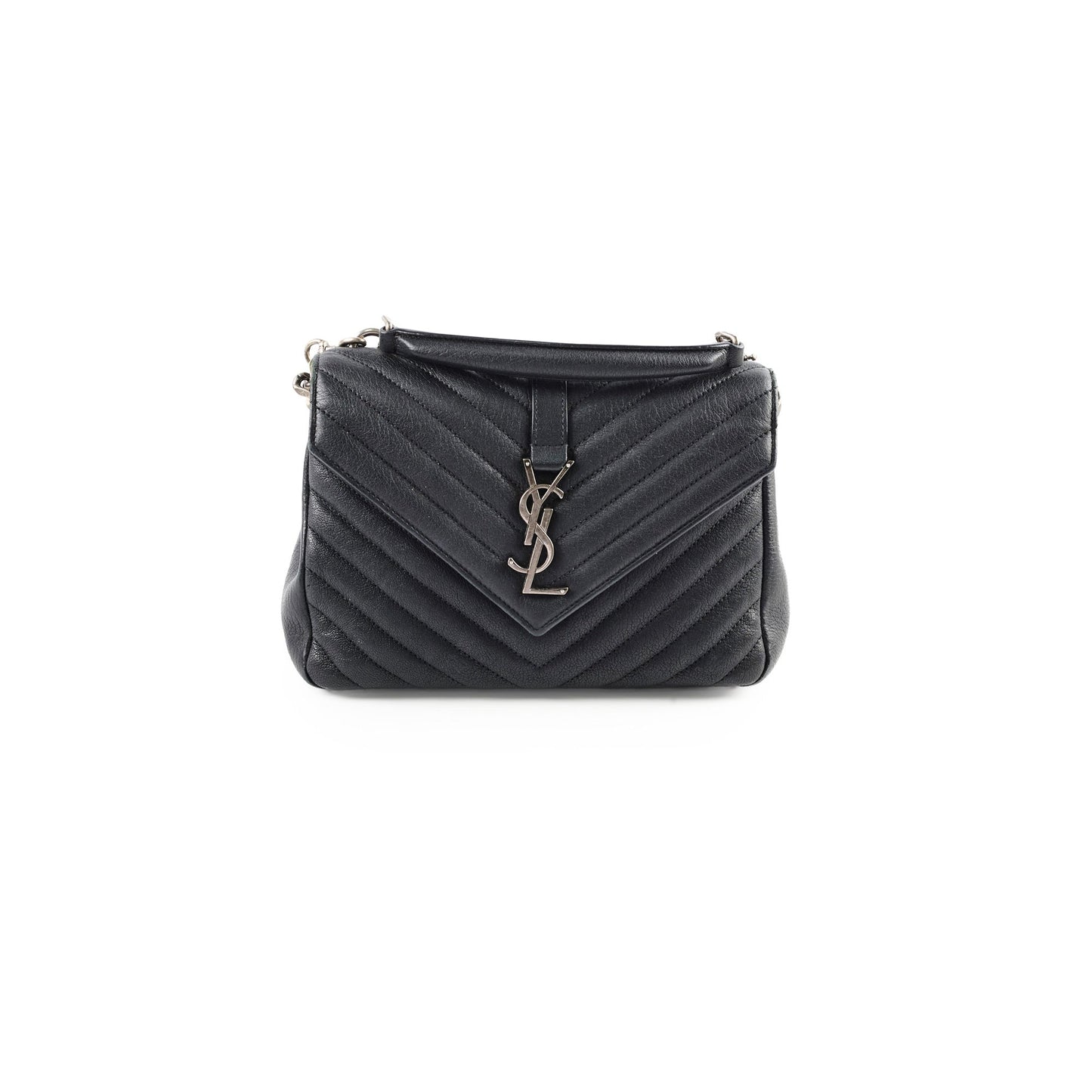 YSL Saint Laurent College Bag Black Medium Crossbody Bag