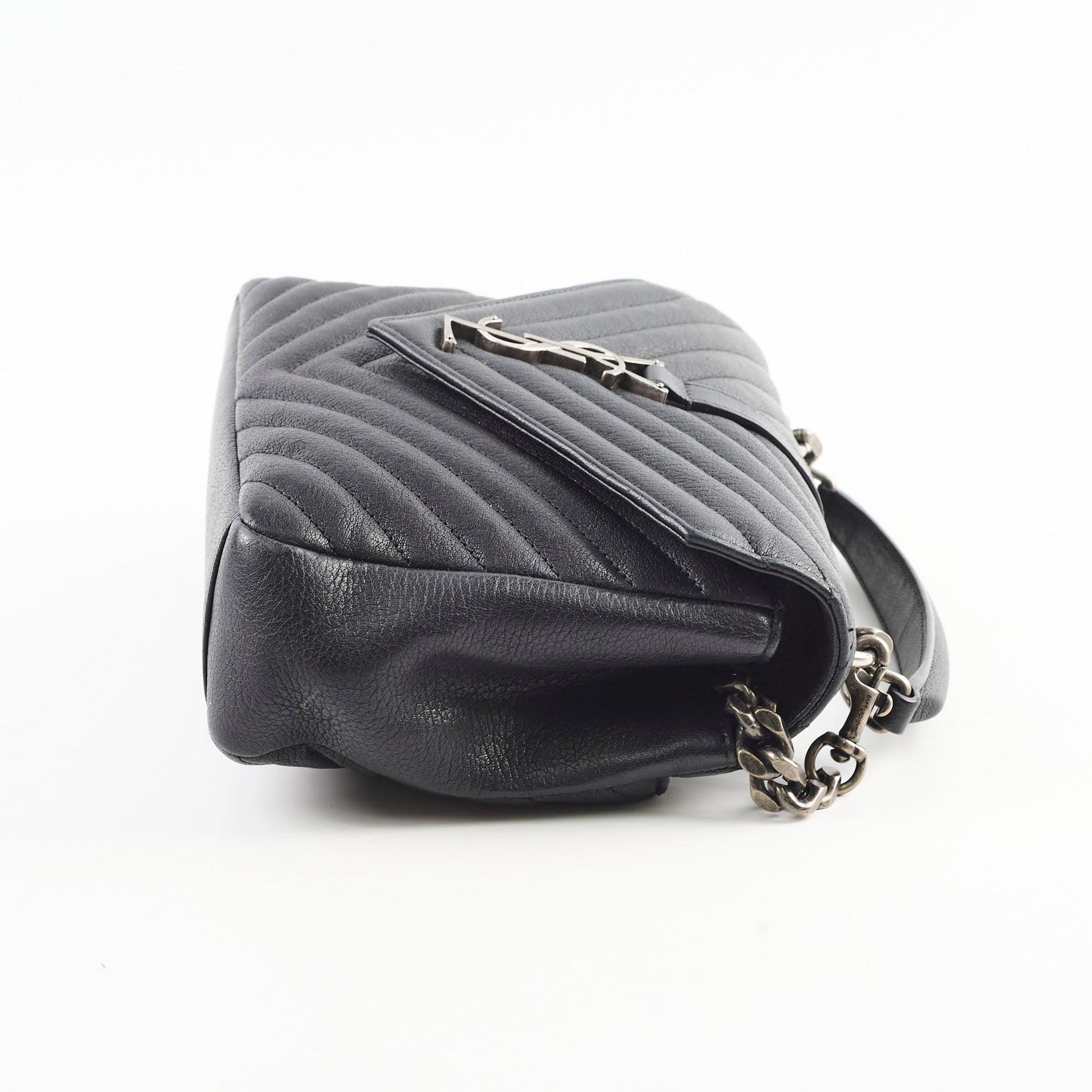 YSL Saint Laurent College Bag Black Medium Crossbody Bag