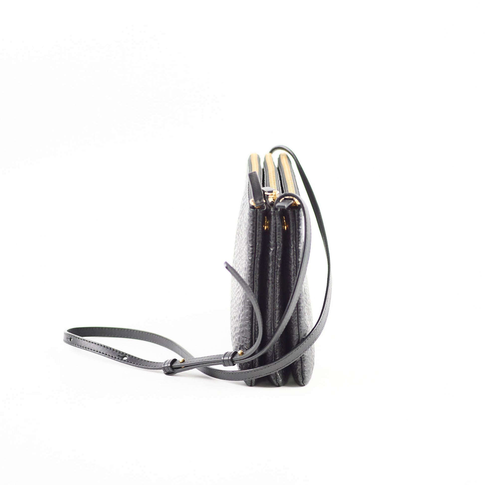 Luxury Trio Crossbody Bag Black