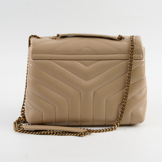 YSL Saint Laurent Lou Lou Bag Beige Small Crossbody Bag