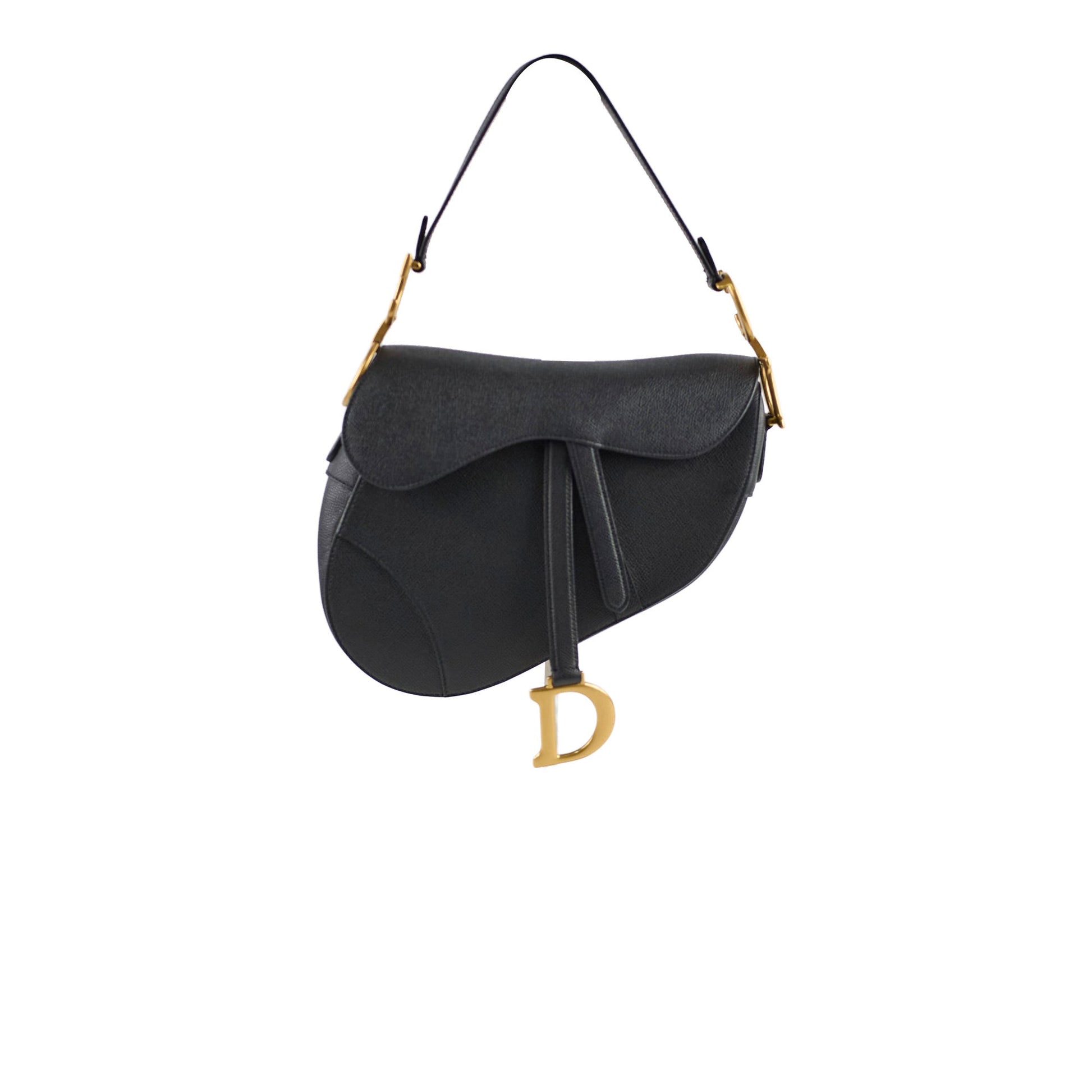 Dior Christian Saddle Bag Black Crossbody Bag Saddle Bag Black