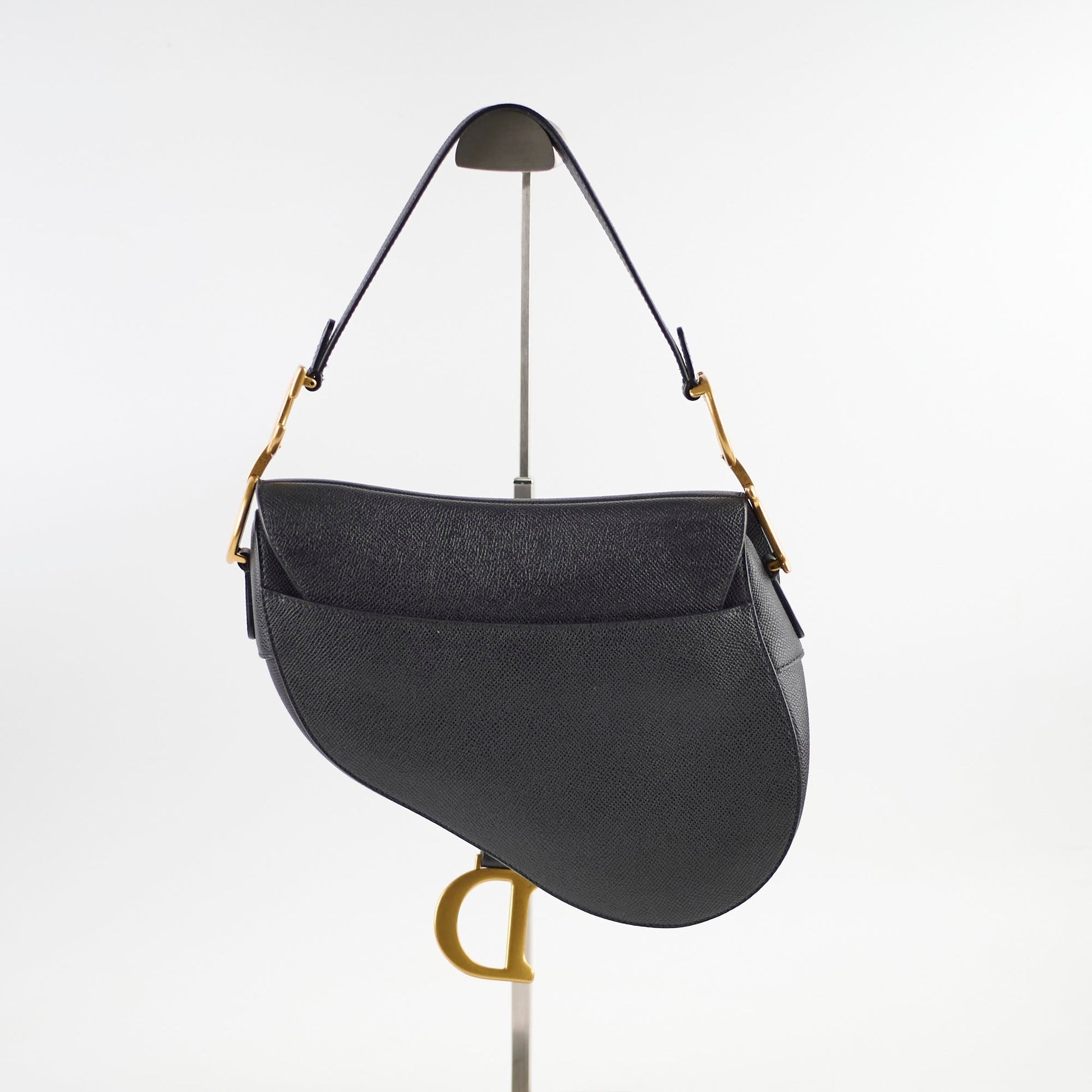 Dior Christian Saddle Bag Black Crossbody Bag Saddle Bag Black