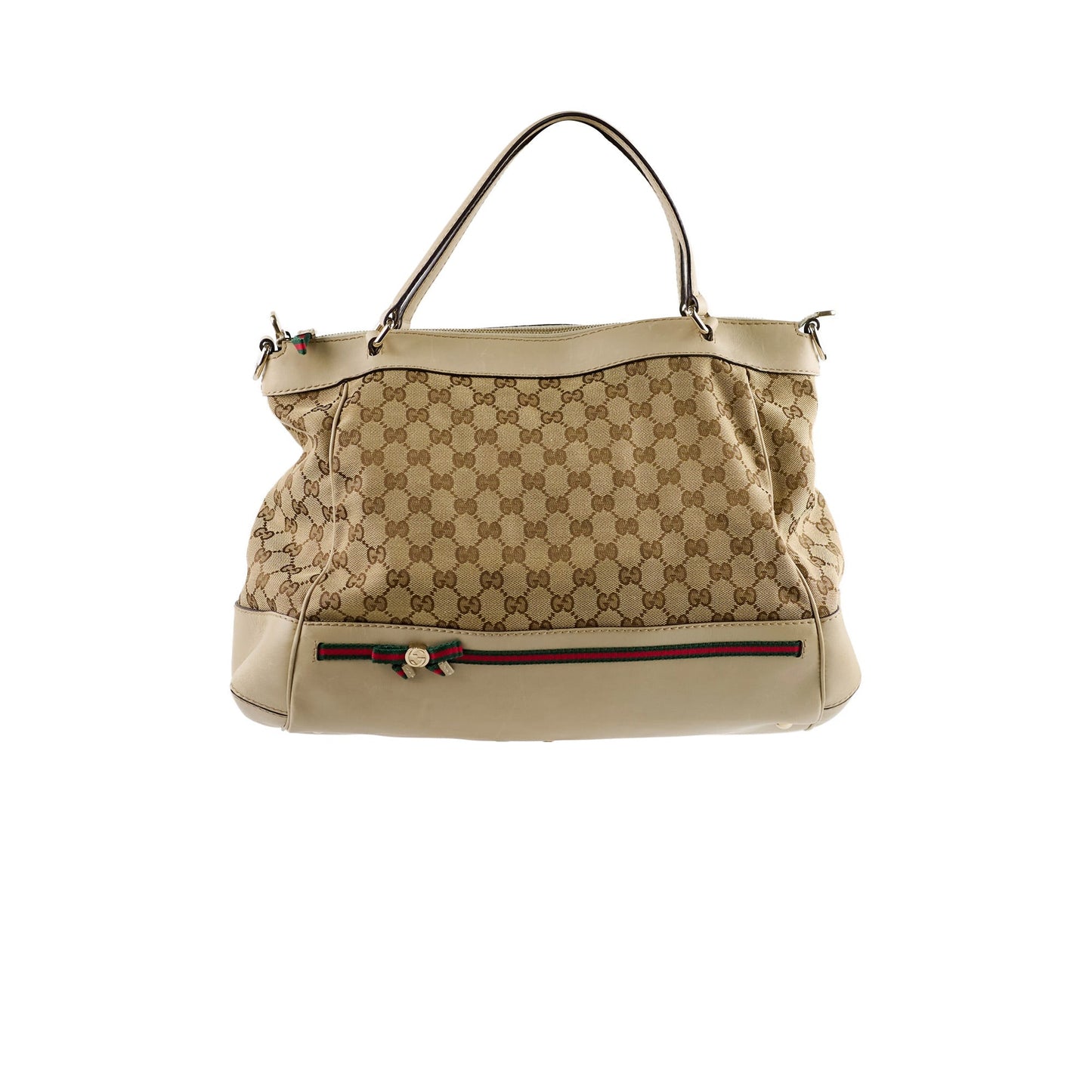 Gucci Tote Bag Canvas Beige