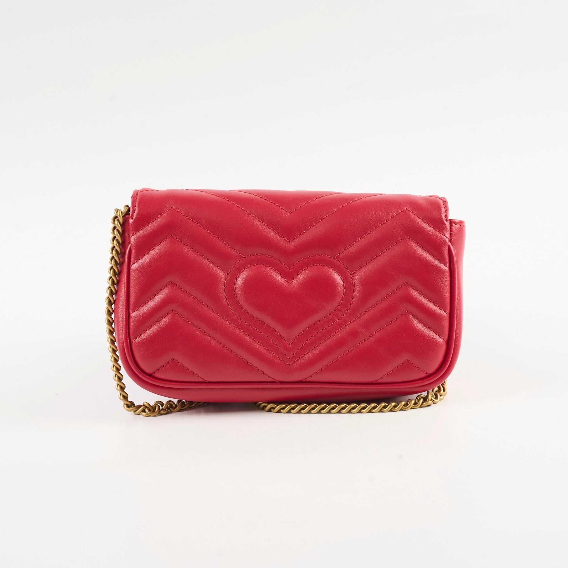 Gucci Super Marmont Bag Red Mini Crossbody Bag