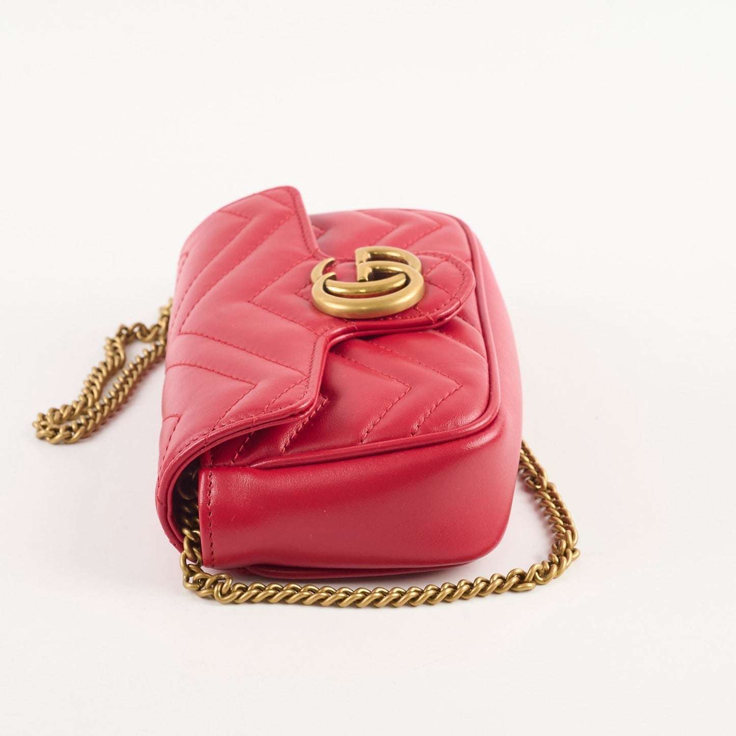Gucci Super Marmont Bag Red Mini Crossbody Bag