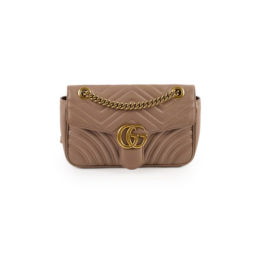 Gucci Marmont Bag Dusty Pink Small Crossbody Bag