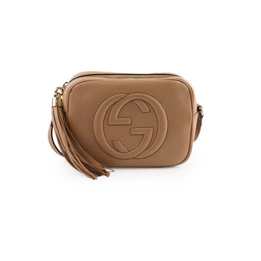 Gucci Soho Disco Crossbody Bag Beige Disco Beige
