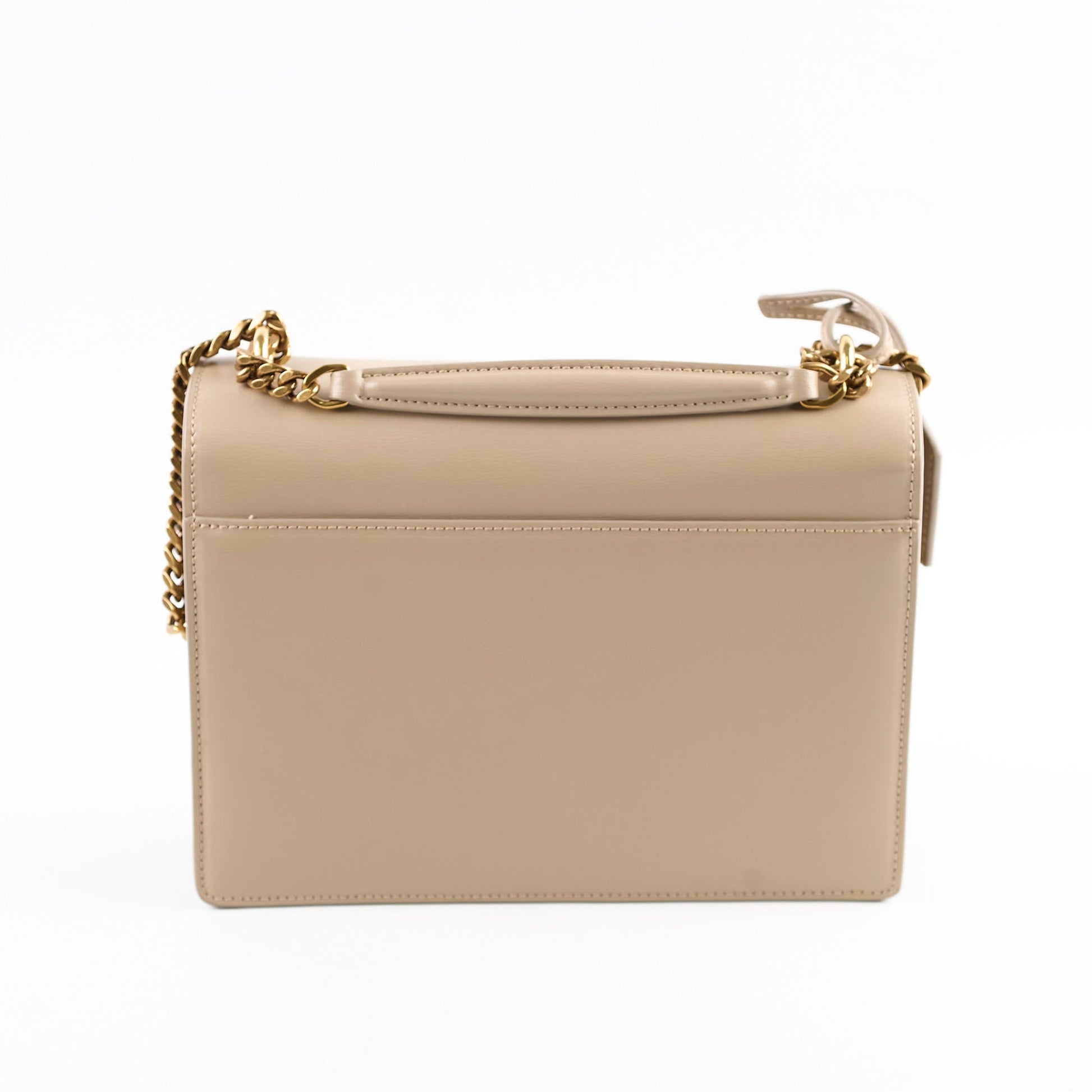 YSL Saint Laurent Sunset Crossbody Bag Beige Small