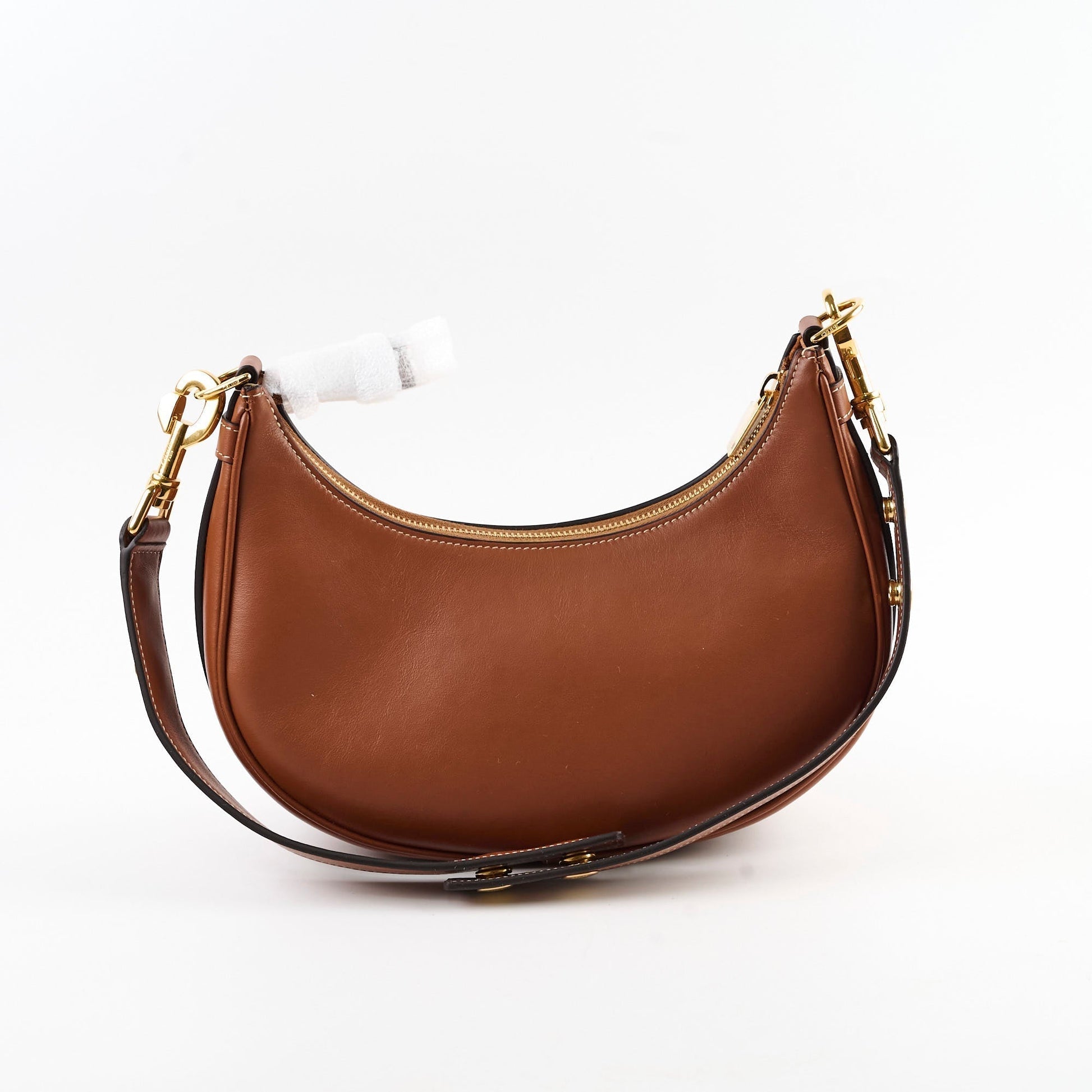 Luxury Ava Strap Bag In Smooth Calfskin Tan Medium Travel Bag