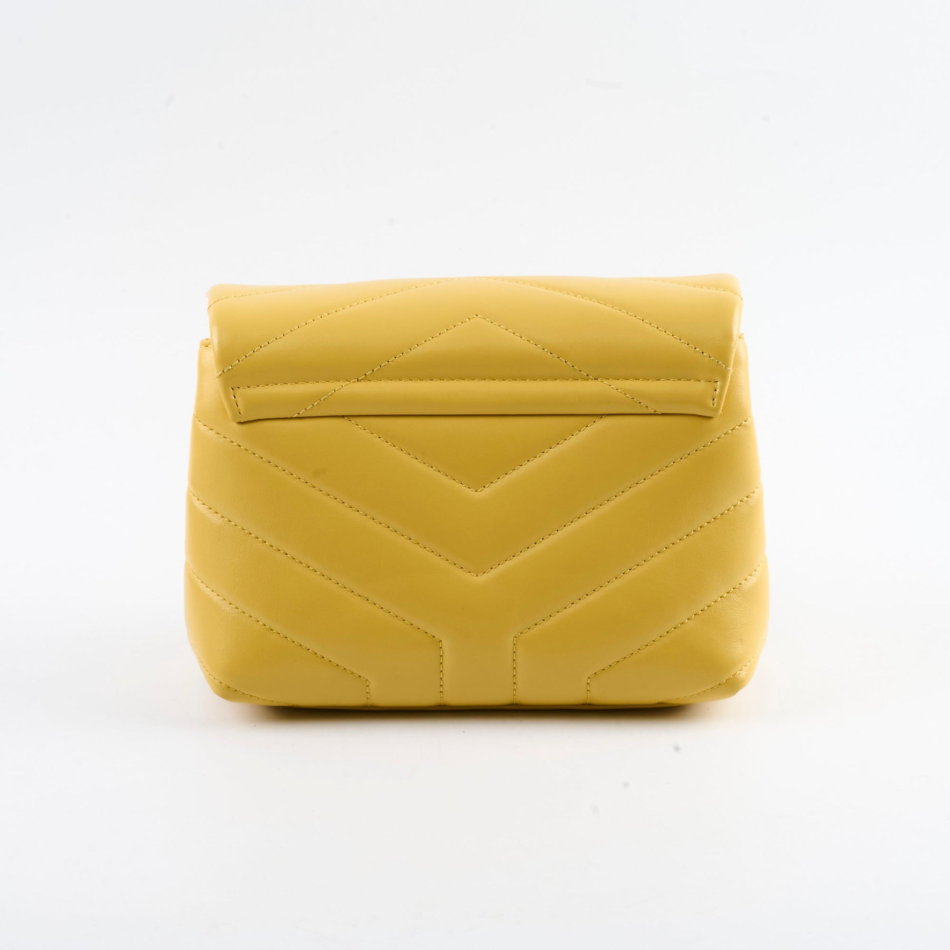 YSL Saint Laurent Lou Mustard Crossbody Bag Yellow Toy