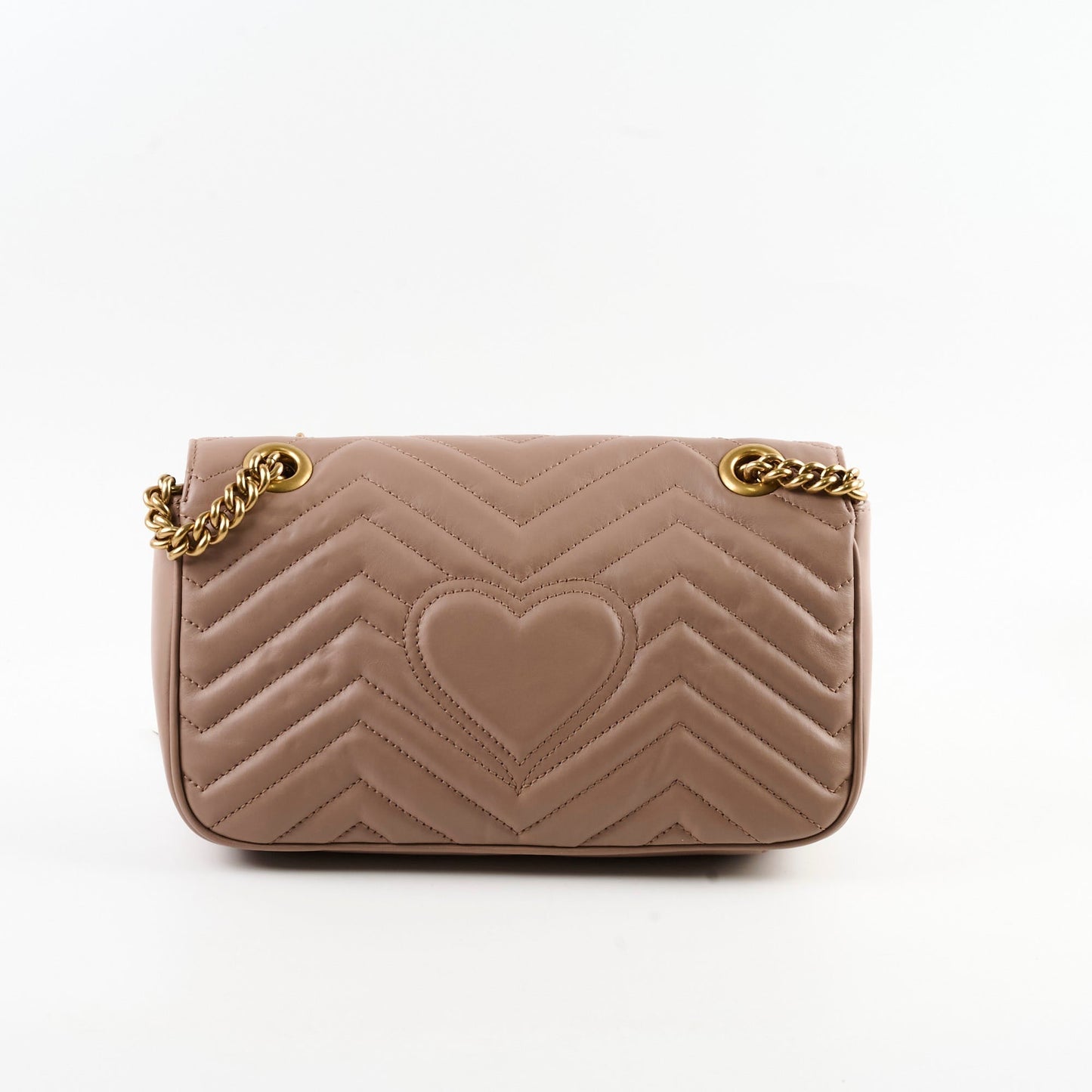 Gucci Marmont Shoulder Bag Dusty Beige Pink Crossbody Bag