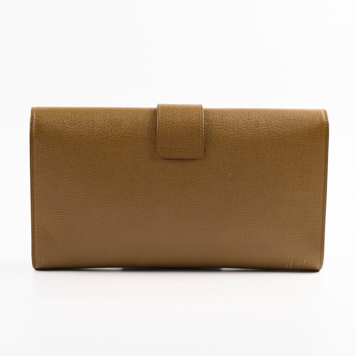 YSL Saint Laurent Chyc Clutch Tan Clutch Bag