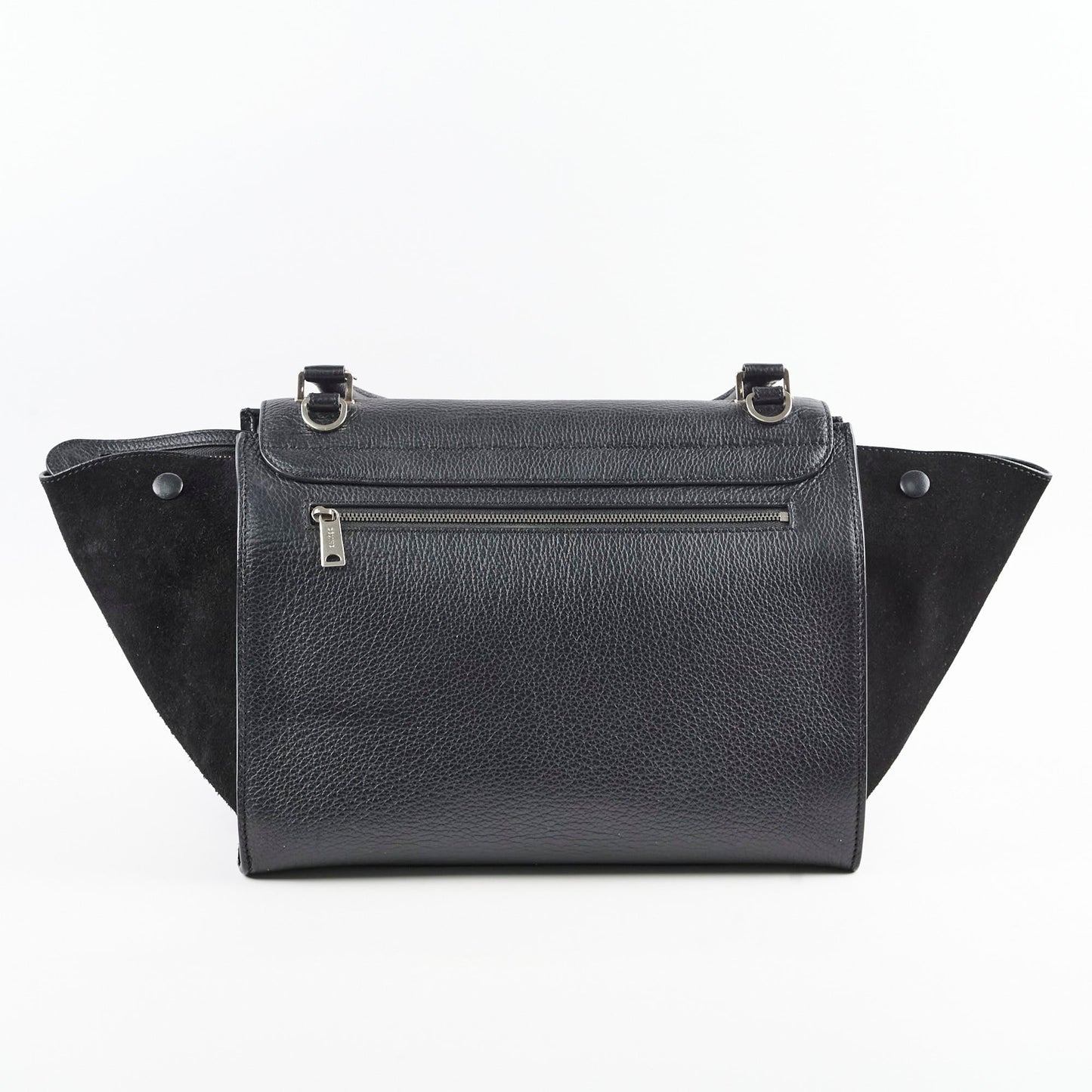 Luxury Trapeze Handbag Black Medium Travel Bag