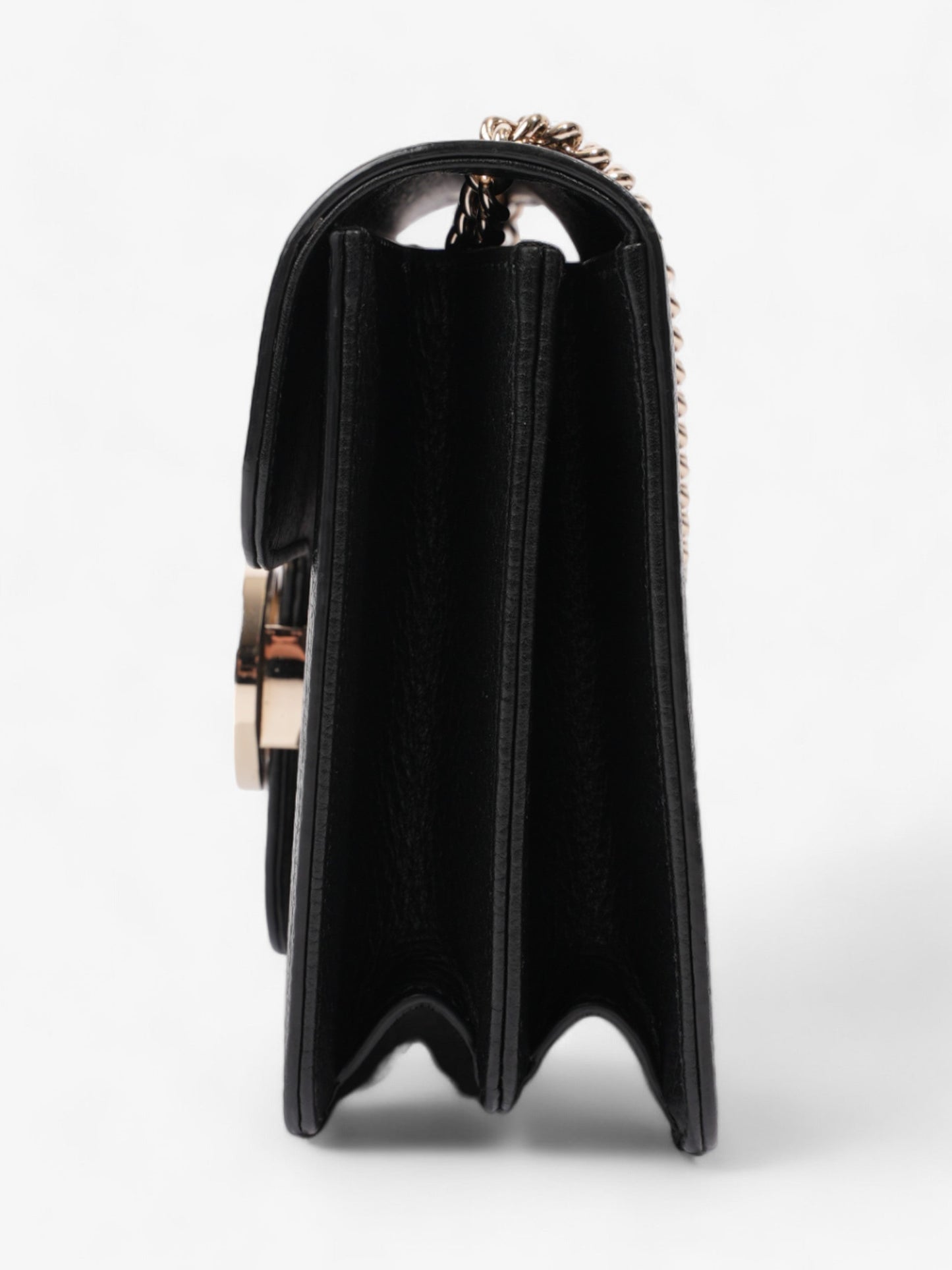 Gucci Interlocking Flap Crossbody Bag Leather Black