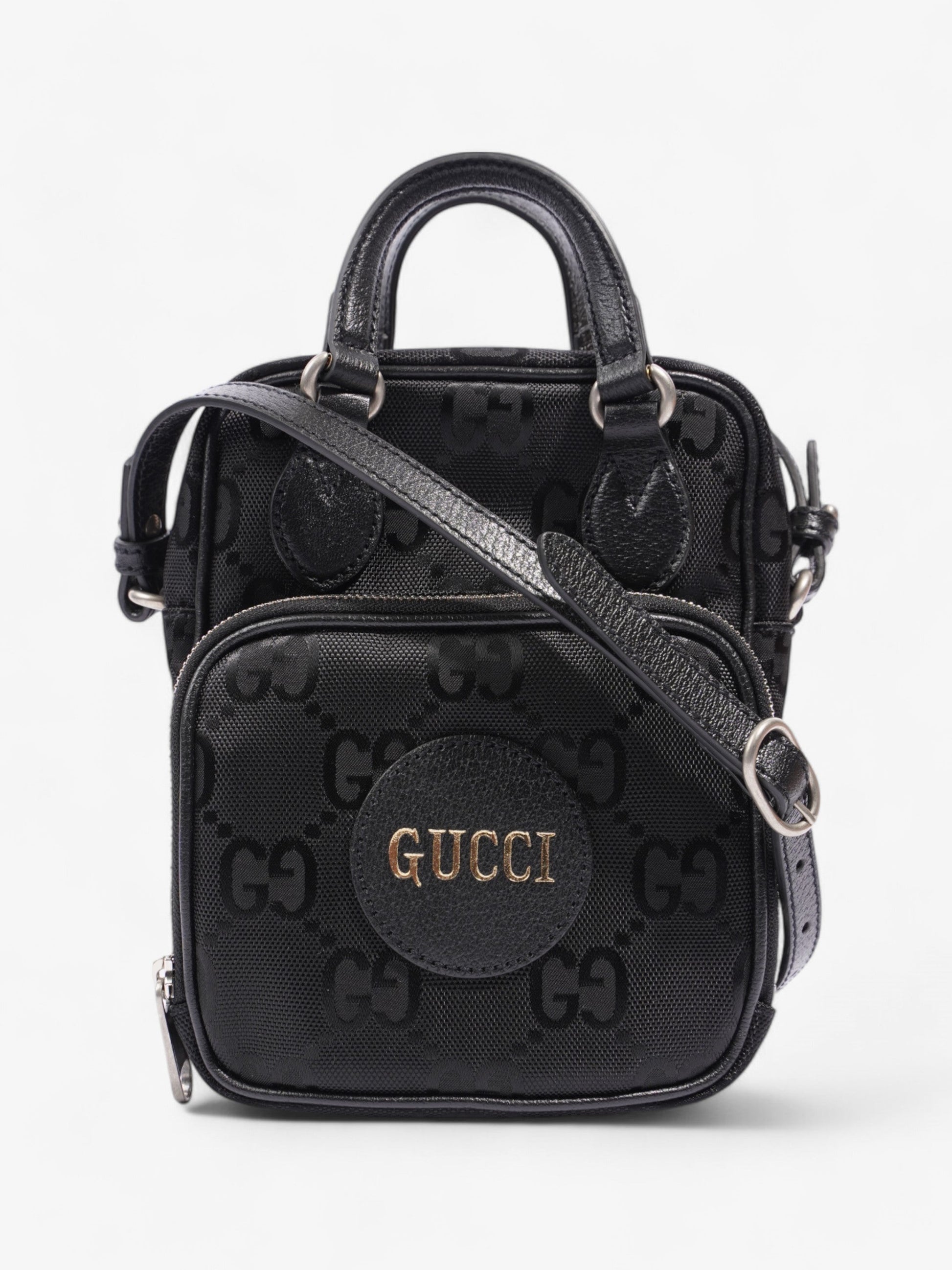 Gucci Off The Grid Messenger Bag Canvas Black Travel Bag