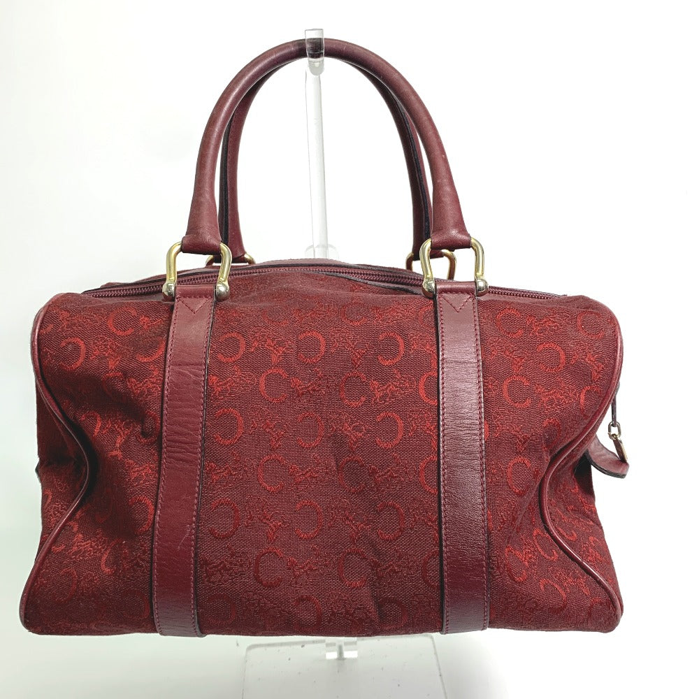 Boston Duffel Bag C Macadam Carriage Women Leather Canvas Travel Bag