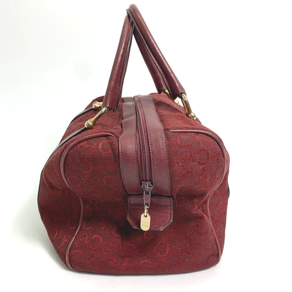 Boston Duffel Bag C Macadam Carriage Women Leather Canvas Travel Bag