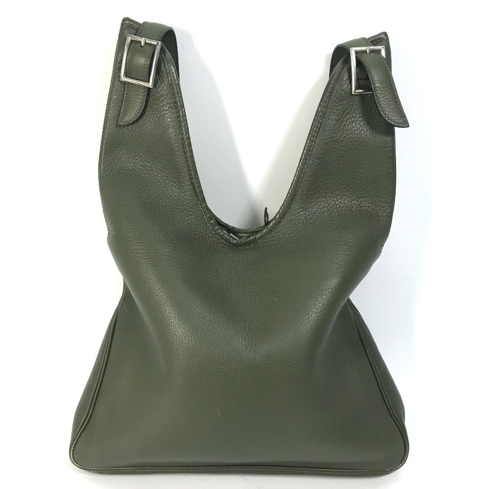 Hermes Shoulder Bag Fjord Khaki Type Masai Pm Women