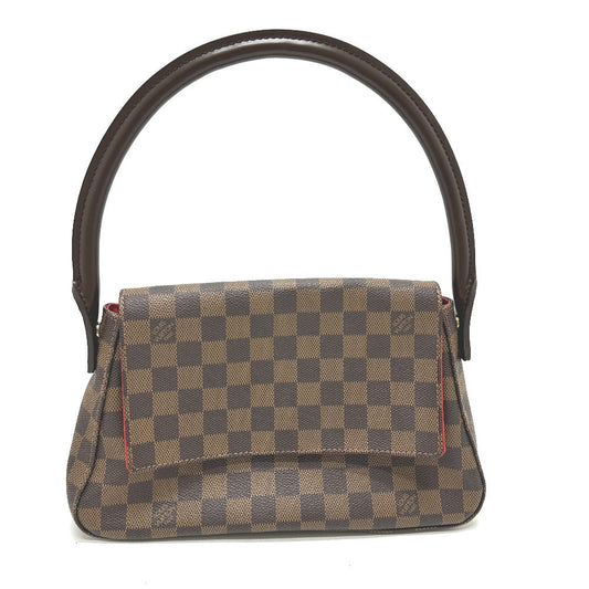 Louis Vuitton N51158 Damier Looping Canvas Brown Mini Tote Bag
