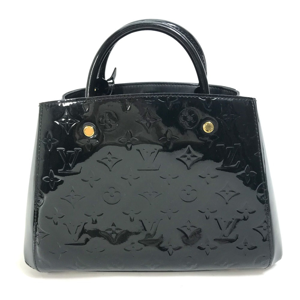 Louis Vuitton M50171 Vernis Montaigne BB Monogram Black Handbag