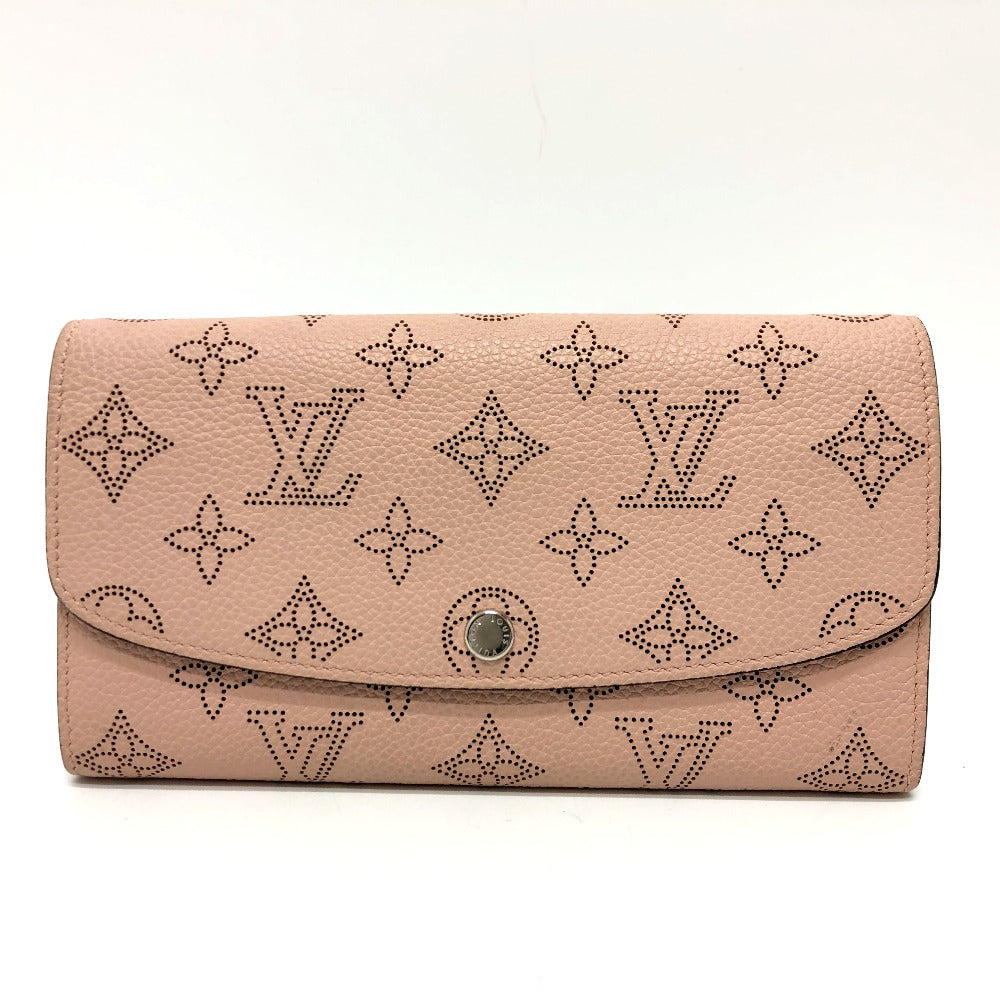 Louis Vuitton Long Purse M60145 Mahina Monogram Pink Wallet Case