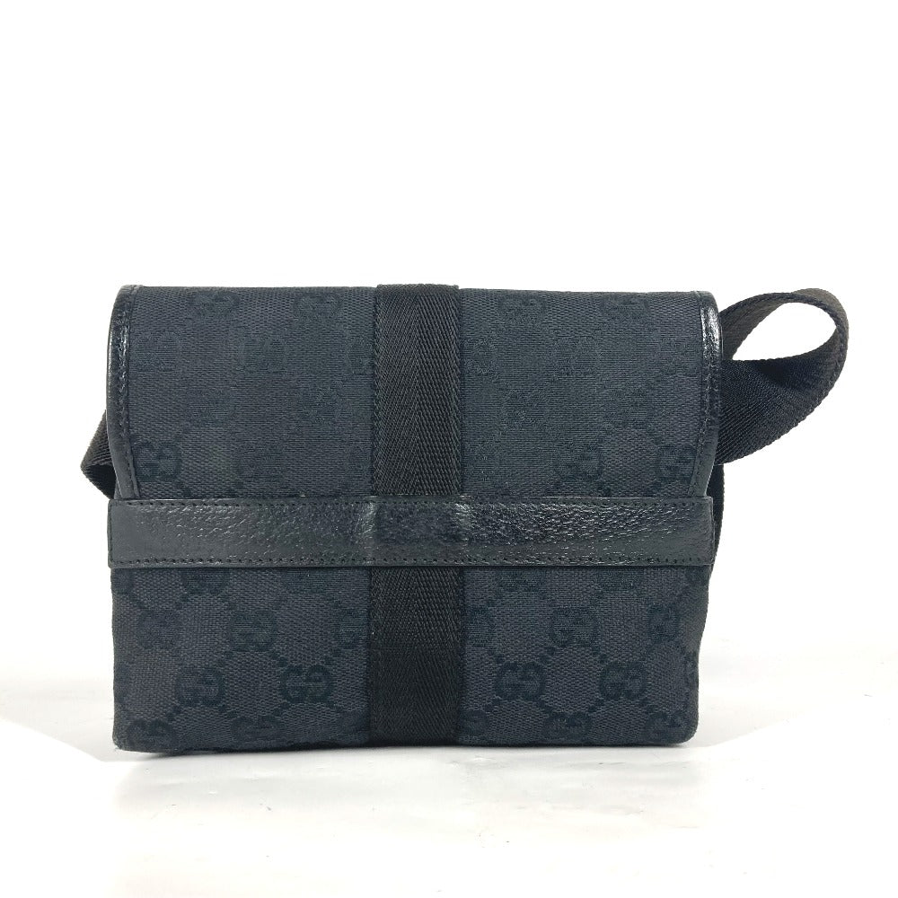 Gucci Sling GG cross GG Leather Canvas Black Handbag