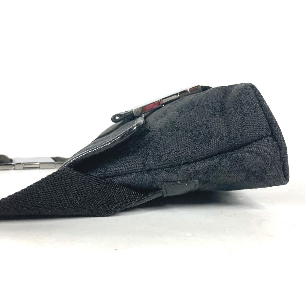 Gucci Sling GG cross GG Leather Canvas Black Handbag