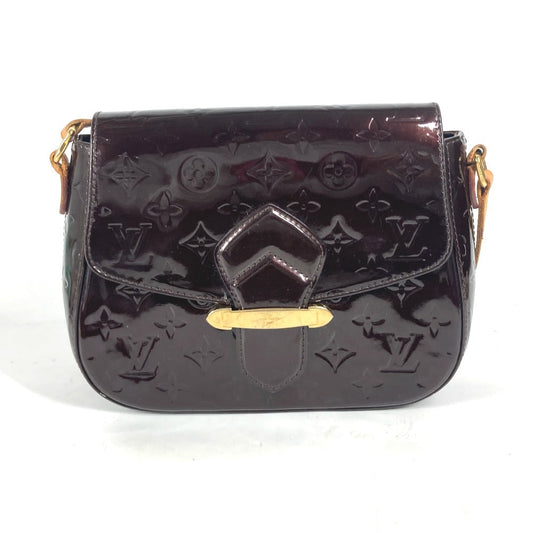 Louis Vuitton M91704 Vernis purple Vernis Bell Monogram Shoulder Bag