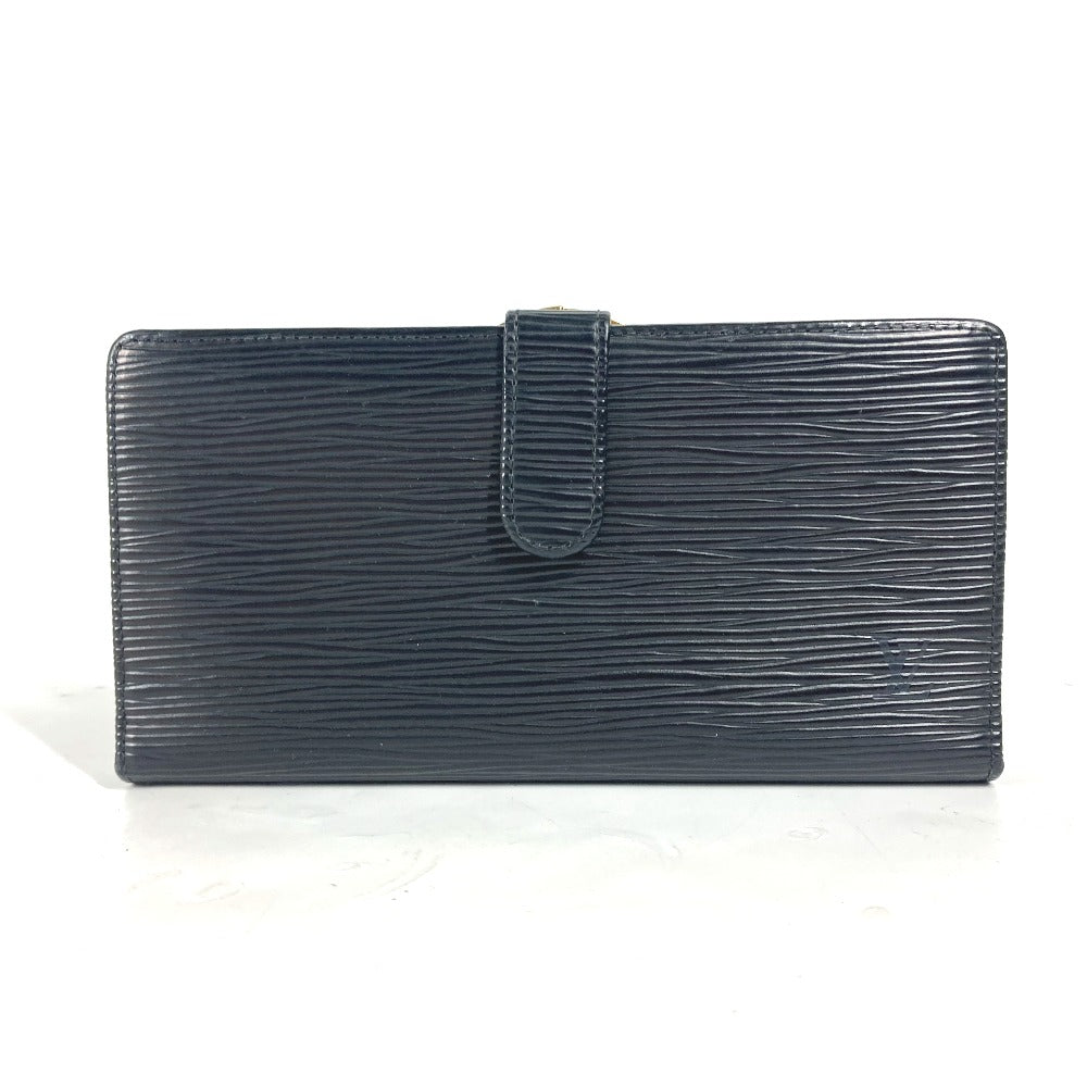 Louis Vuitton Long Purse M63252 Epi Leather Black Wallet Case