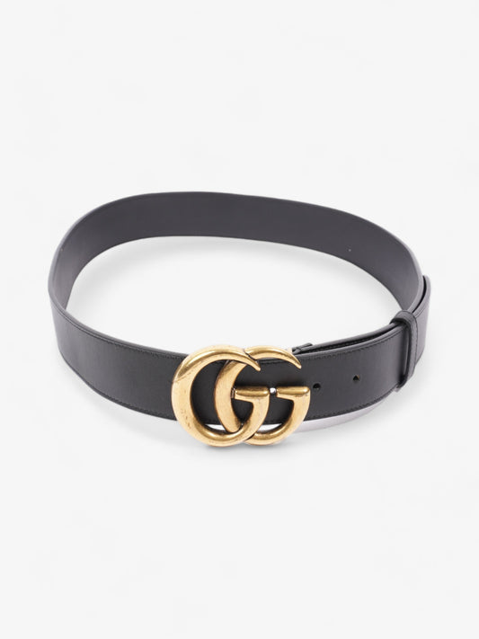 Gucci Marmont Wide Belt Handbag Leather Black Accessory 90Cm 36