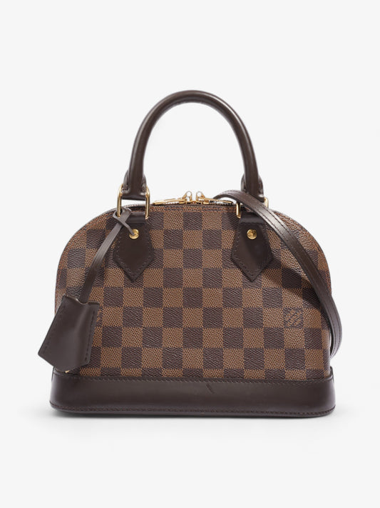 Louis Vuitton Alma Ebene Coated BB Damier Canvas Coated Canvas Apparel Canvas Bb
