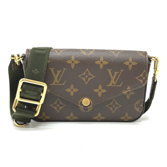 Louis Vuitton M80091 Multi Pochette Felicie Monogram Canvas Brown Shoulder Bag