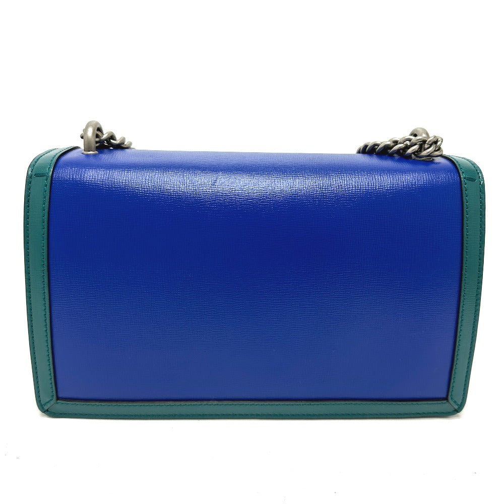 Gucci By color Duonisos Leather Blue Shoulder Bag