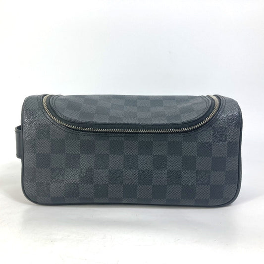 Louis Vuitton Pouch N47625 Damier Grafitto Damier Canvas Black Handbag