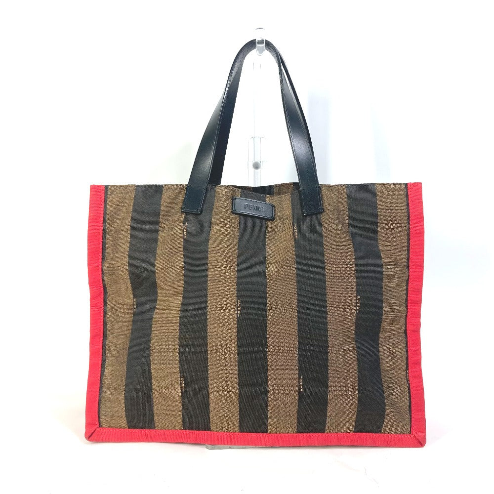Fendi Tote Bag 8Bh252 Shoulder Bag Shoulder Bag Pecan Leather Canvas Brown