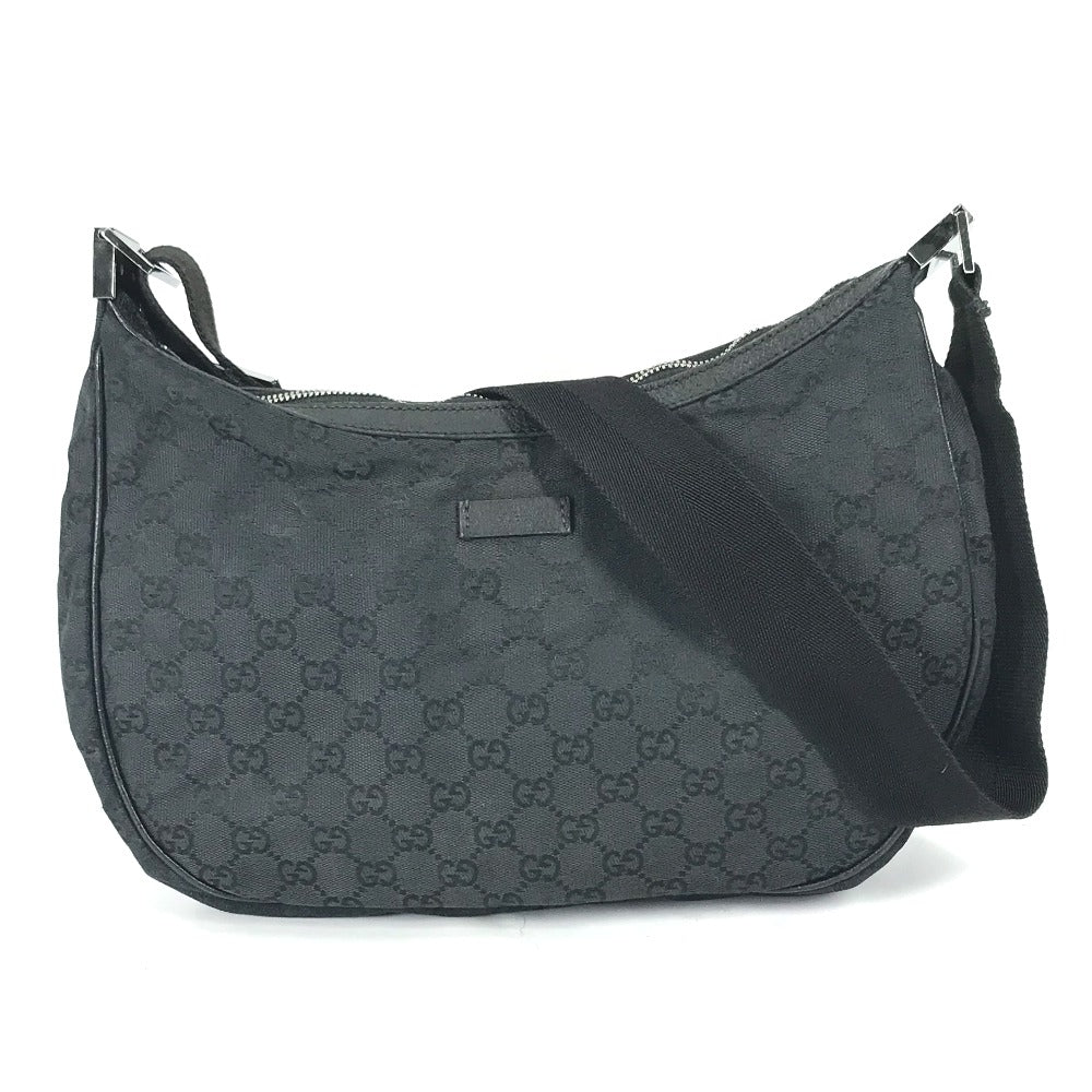 Gucci GG Leather Canvas Black Shoulder Bag L 3