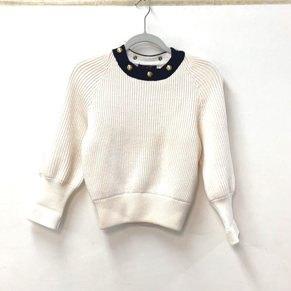 Louis Vuitton knit Polyurethane Detachable turtleneck button Wool White Handbag