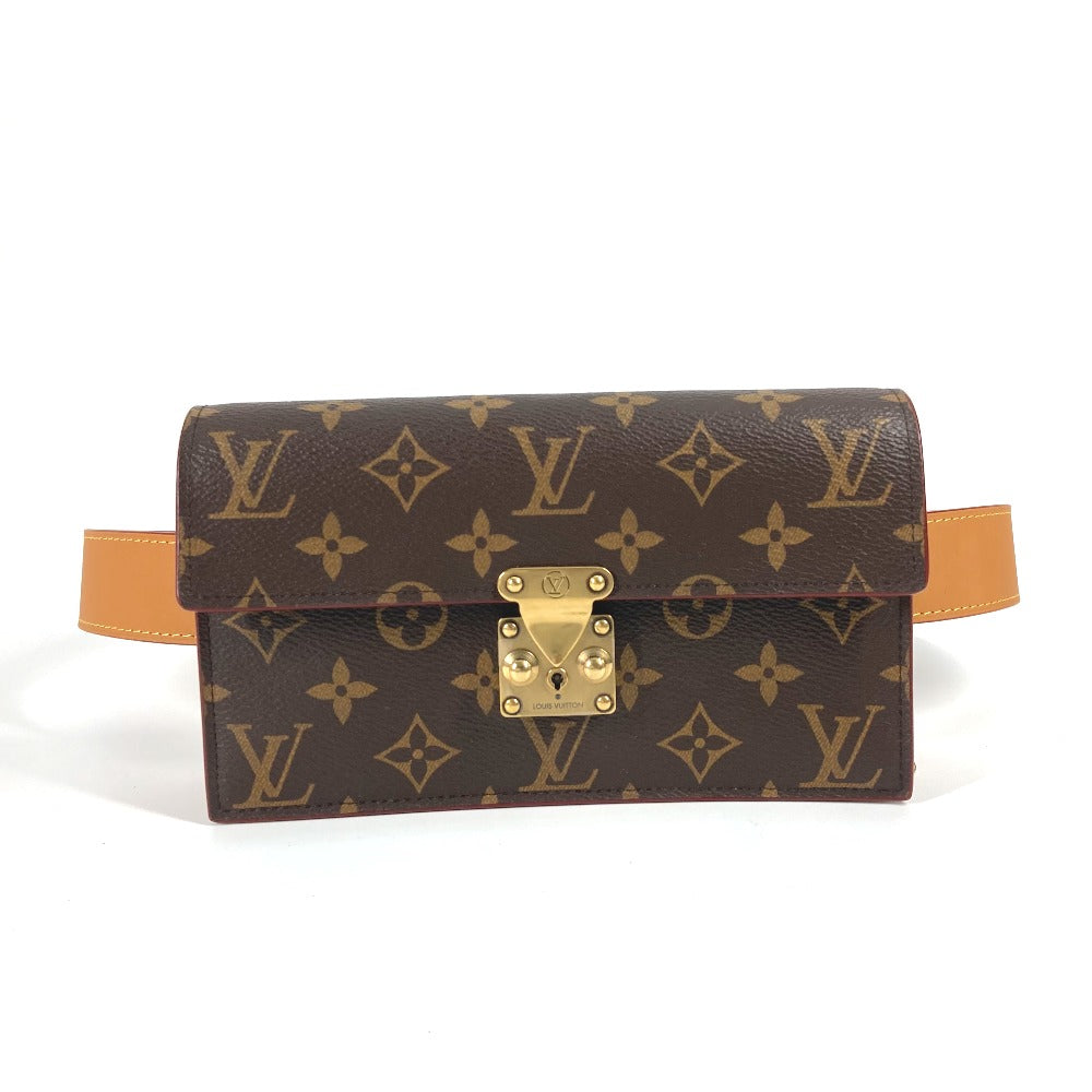 Louis Vuitton Waist M44667 S-Lock Pouch PM Monogram Canvas Brown Belt