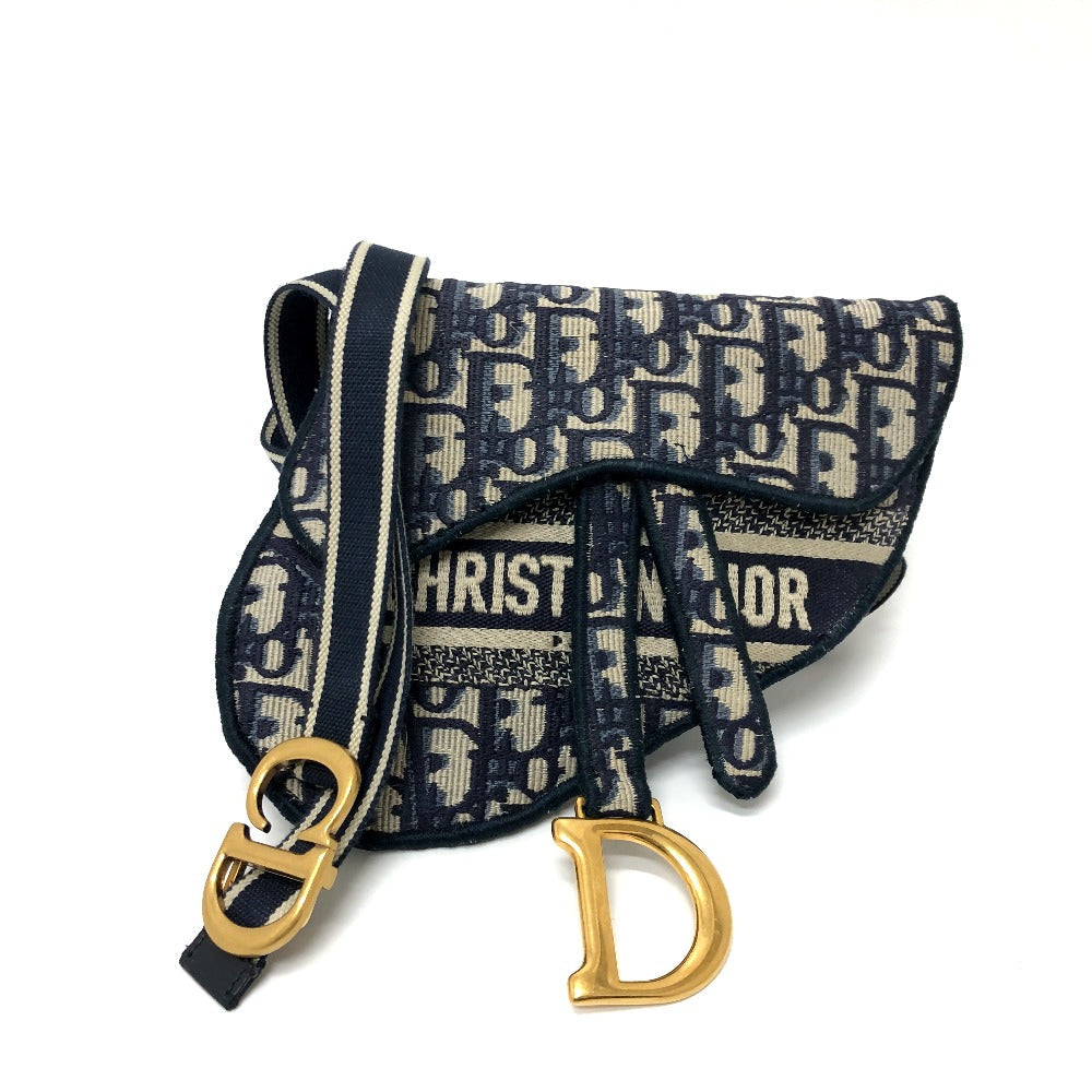 Dior Waist Bag Jacquard Navy Saddle Women Travel Bag