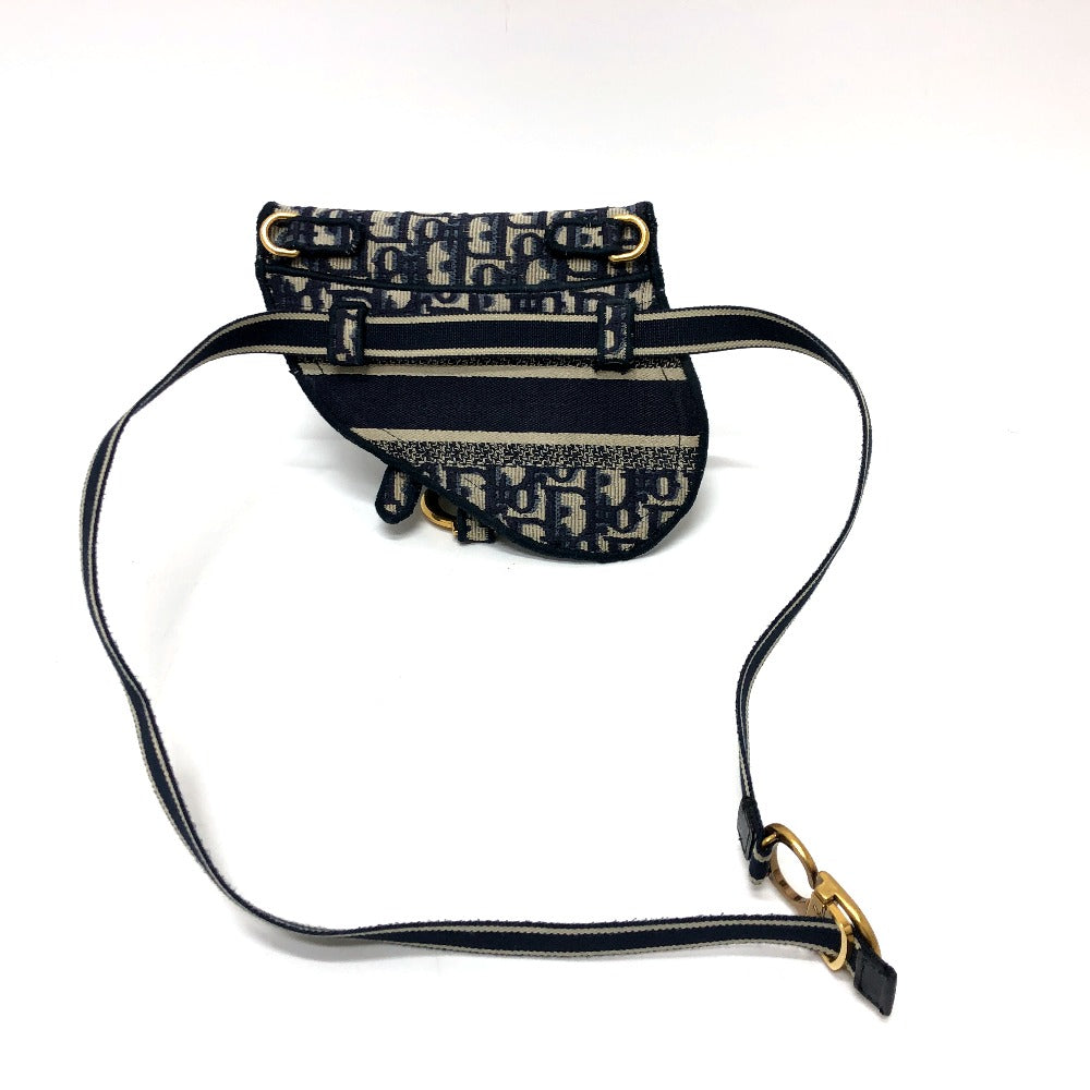 Dior Waist Bag Jacquard Navy Saddle Women Travel Bag