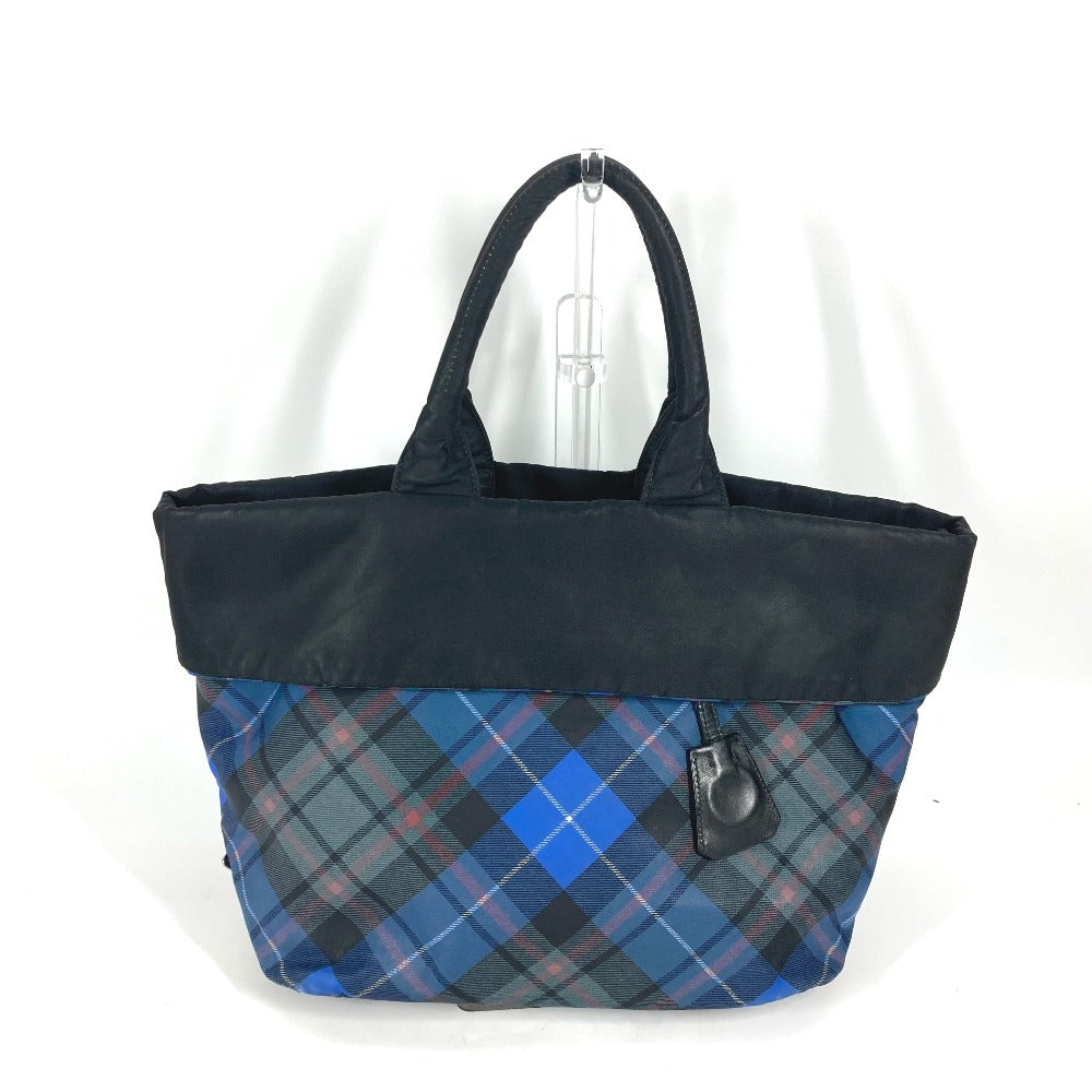 Shoulder Bag Check Bag Women Nylon Black