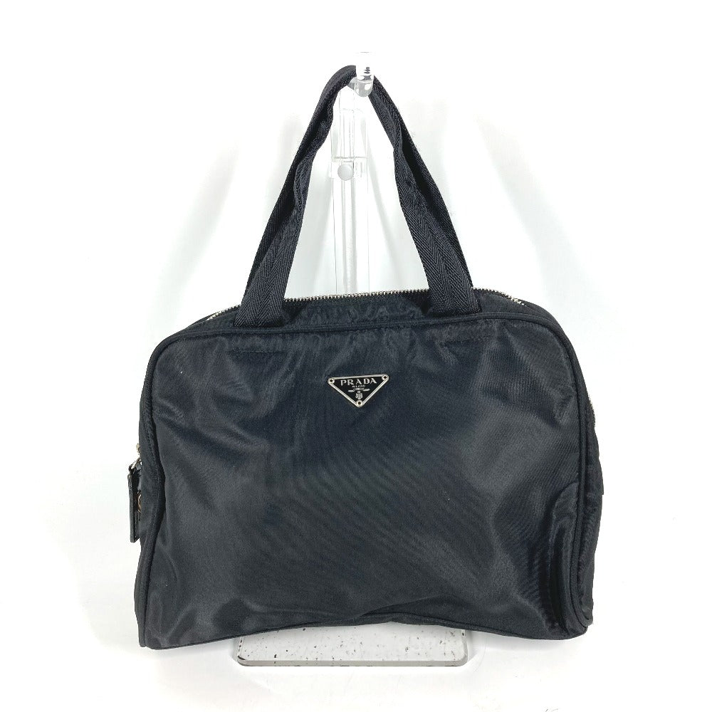 Triangle Plate Women Nylon Black Travel Bag