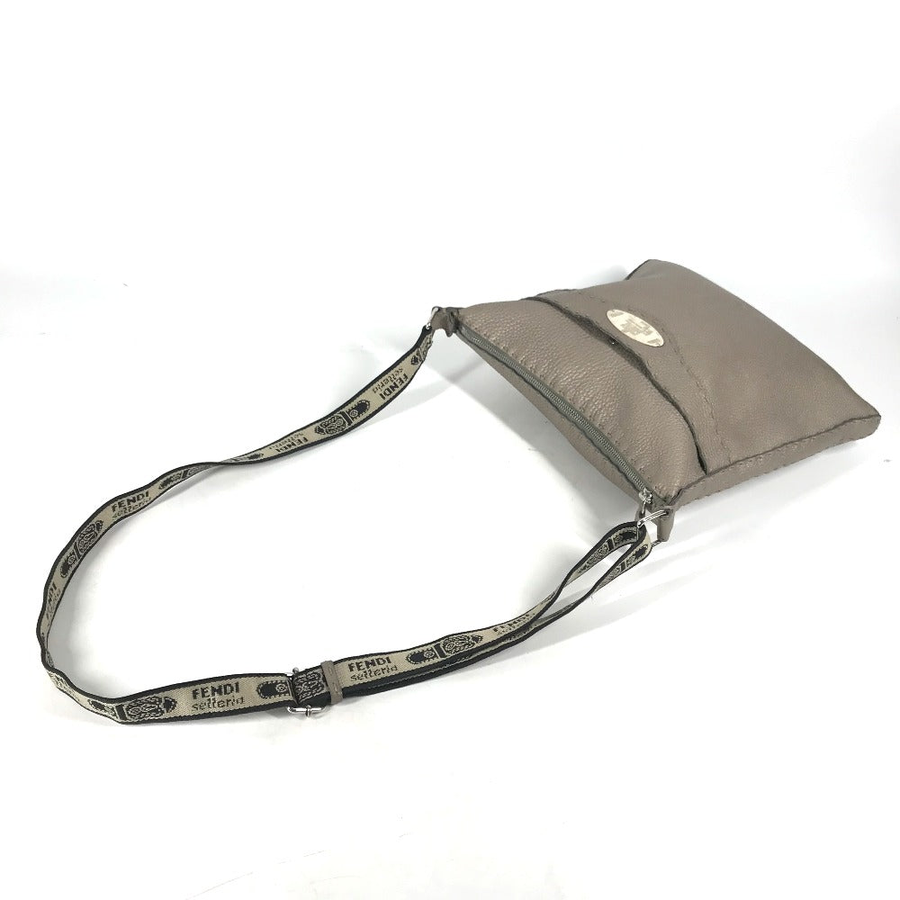 Fendi Shoulder Bag Type Celeria Women Leather Beige